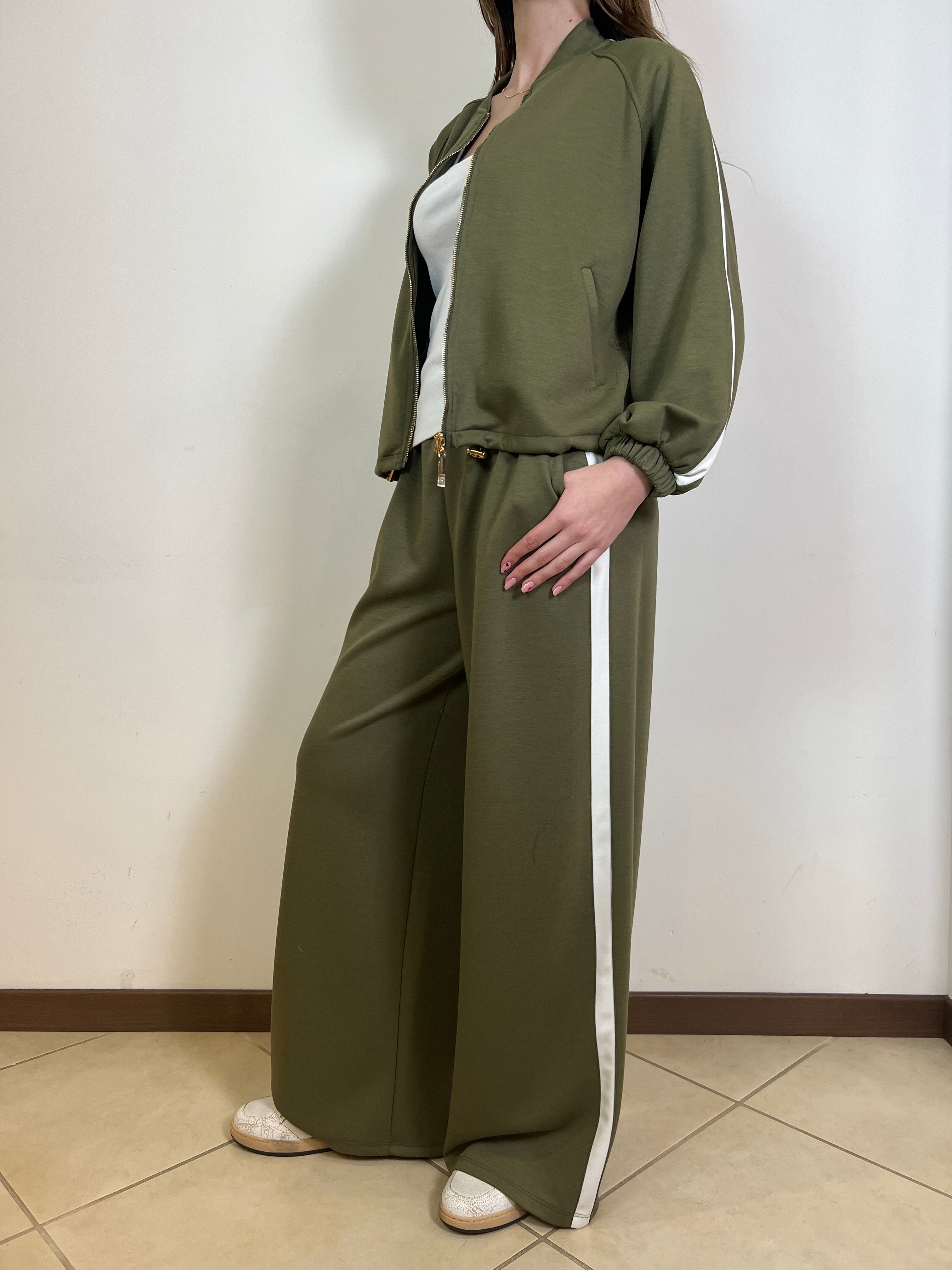 Felpa zip bande laterali - Haveone