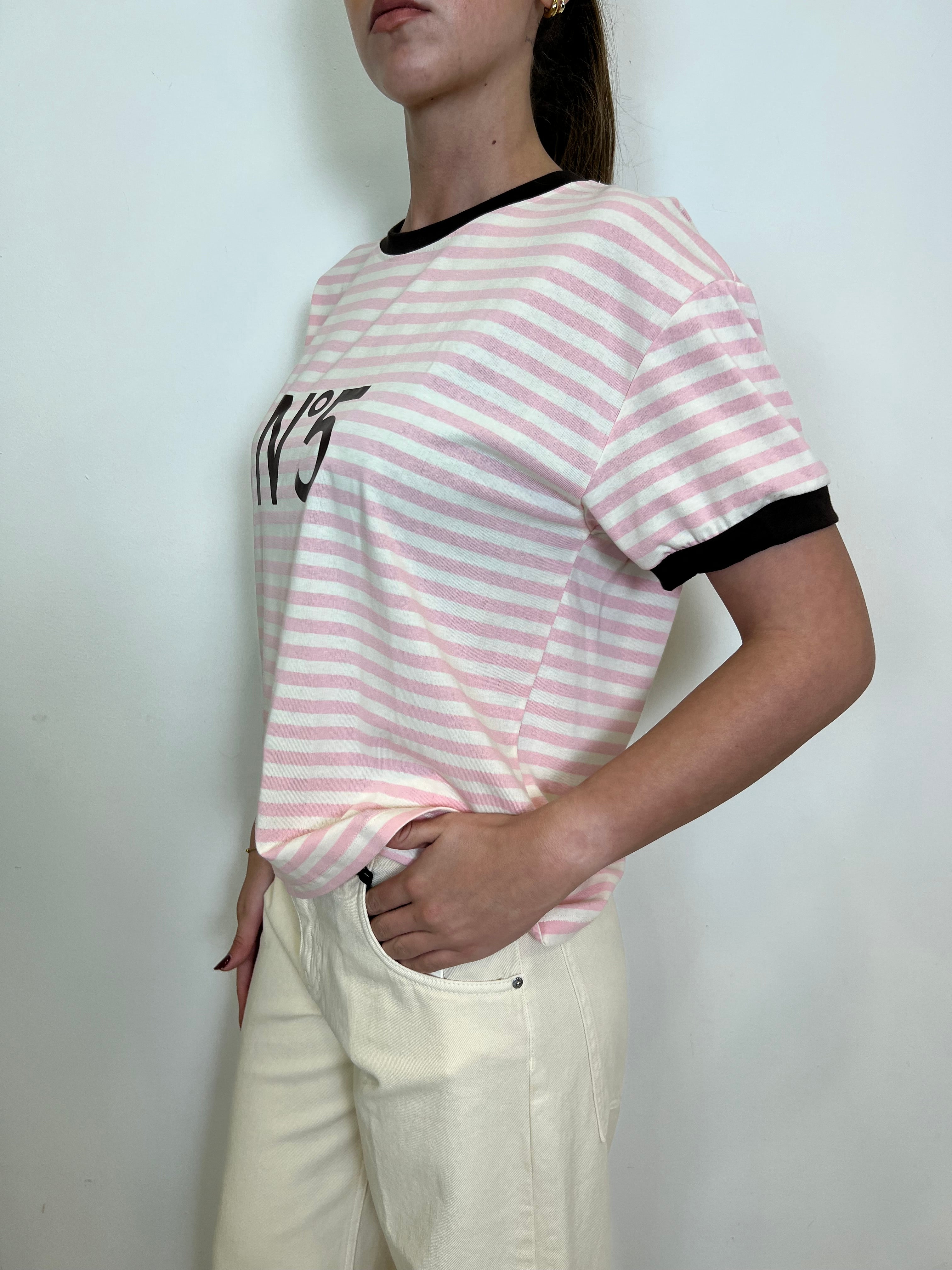 T-shirt righe numero 5 - Tensione In