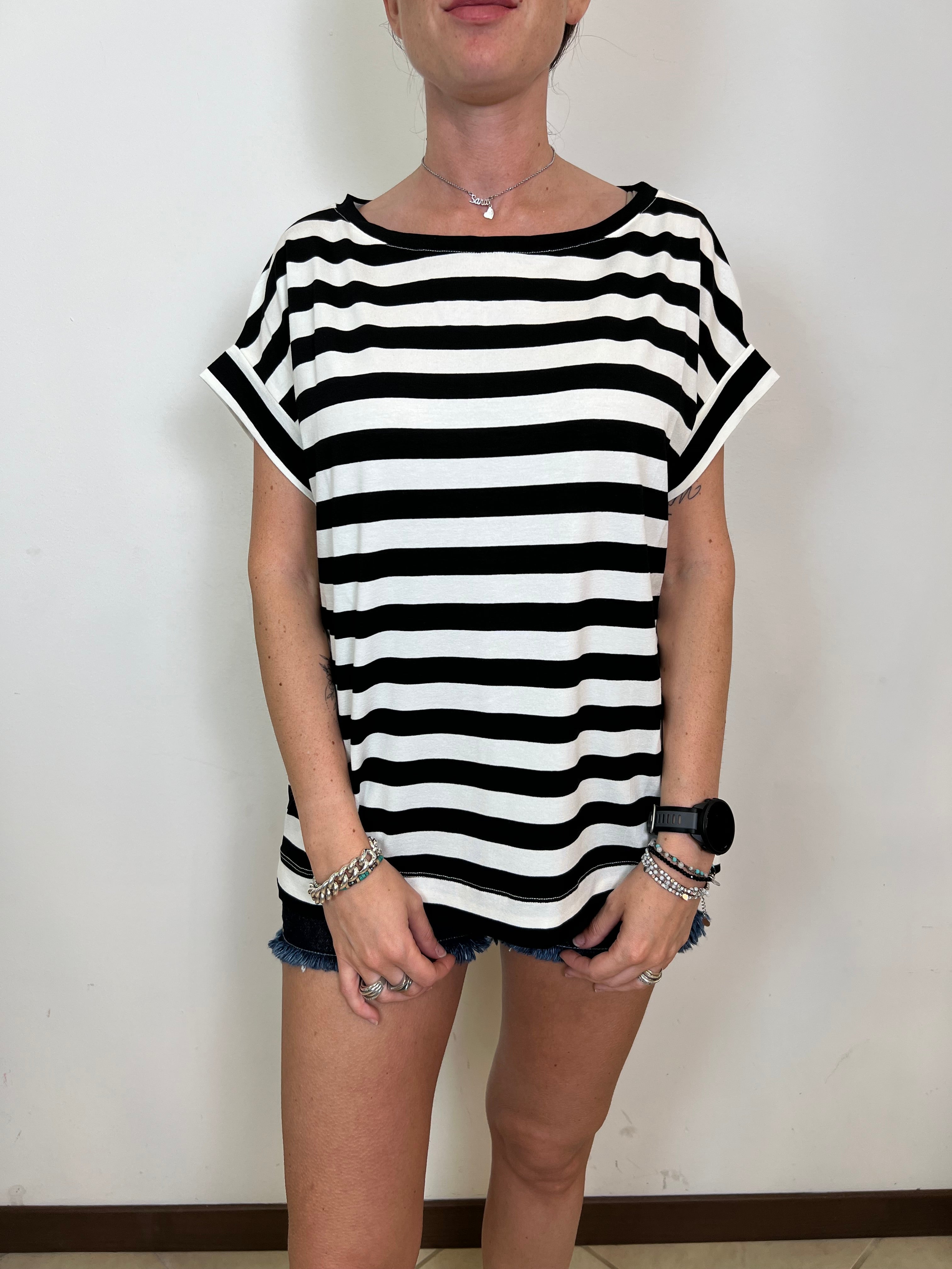 T-shirt scatola righe - Vicolo