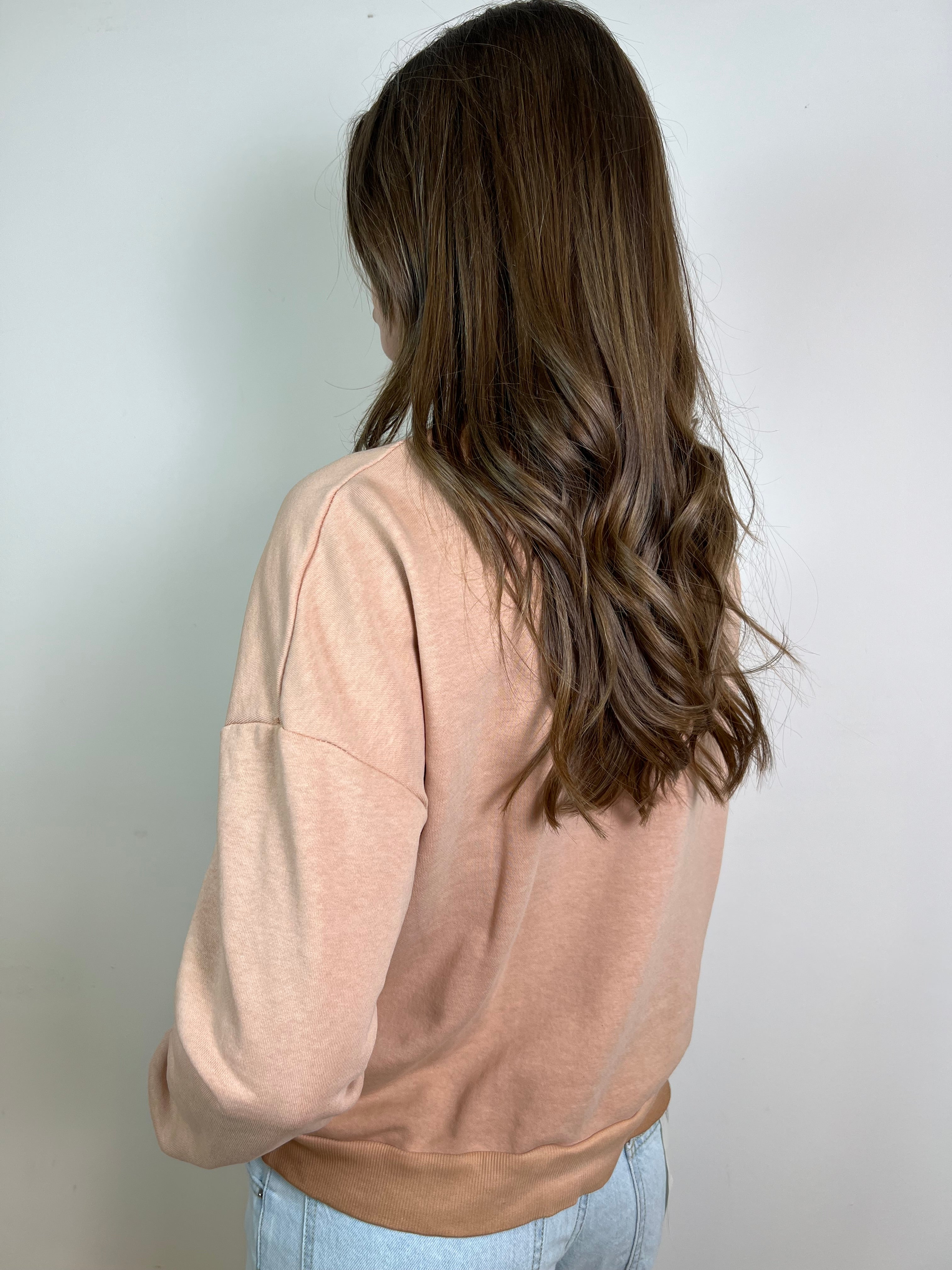 Felpa stone wash cuore - Haveone