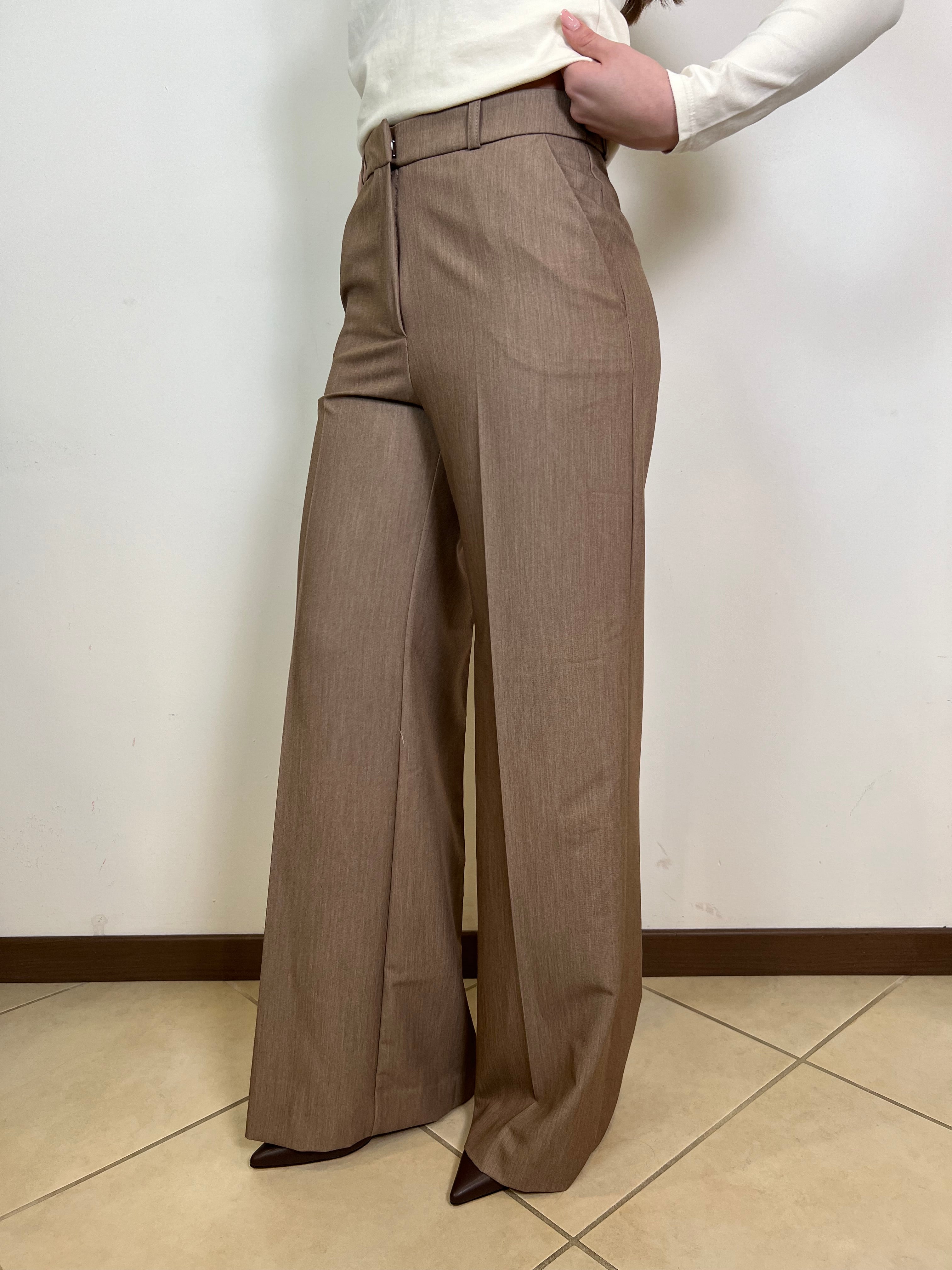 Pantalone palazzo tortora - Haveone