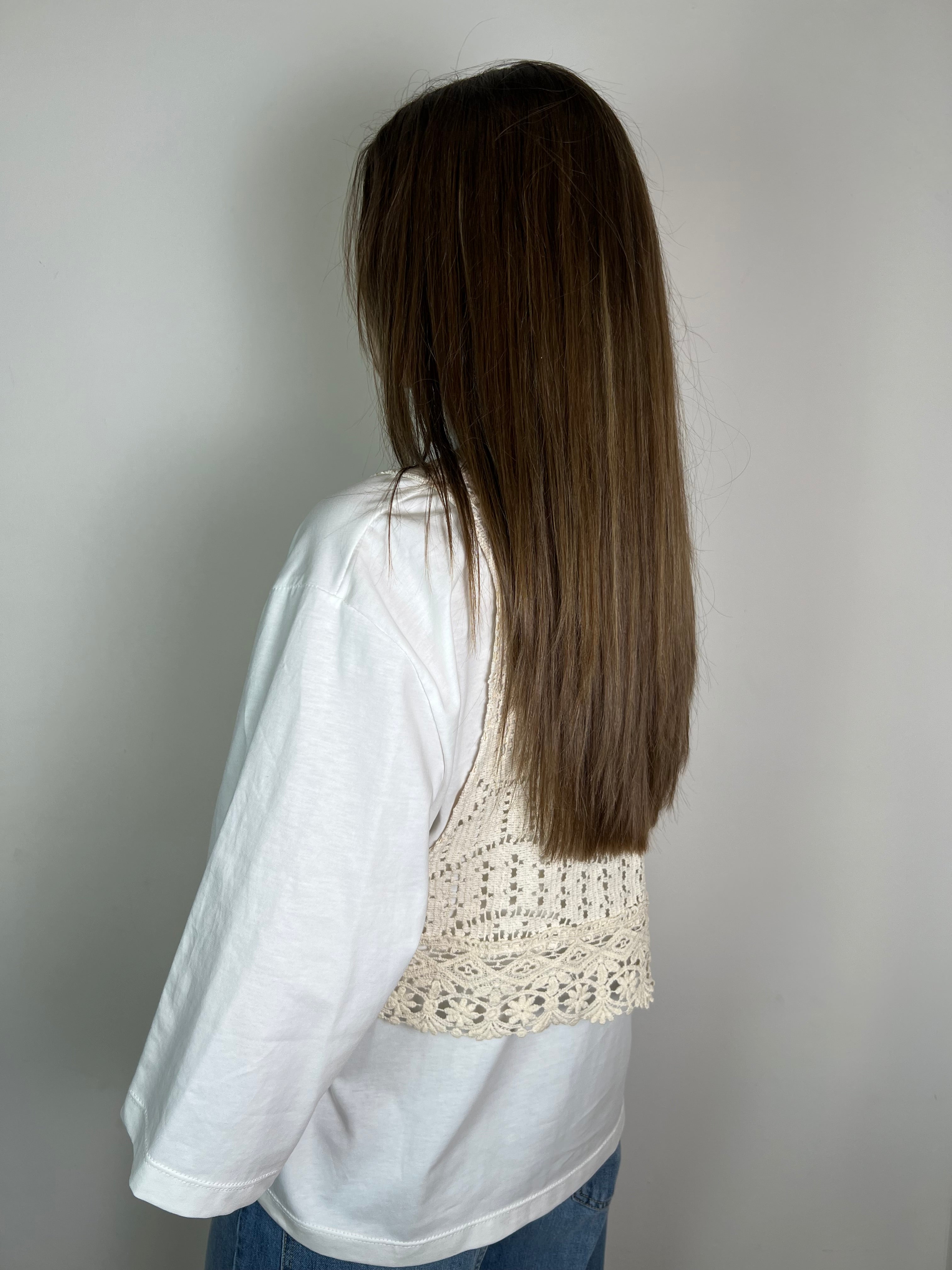 T-shirt con gilet crochet - Haveone