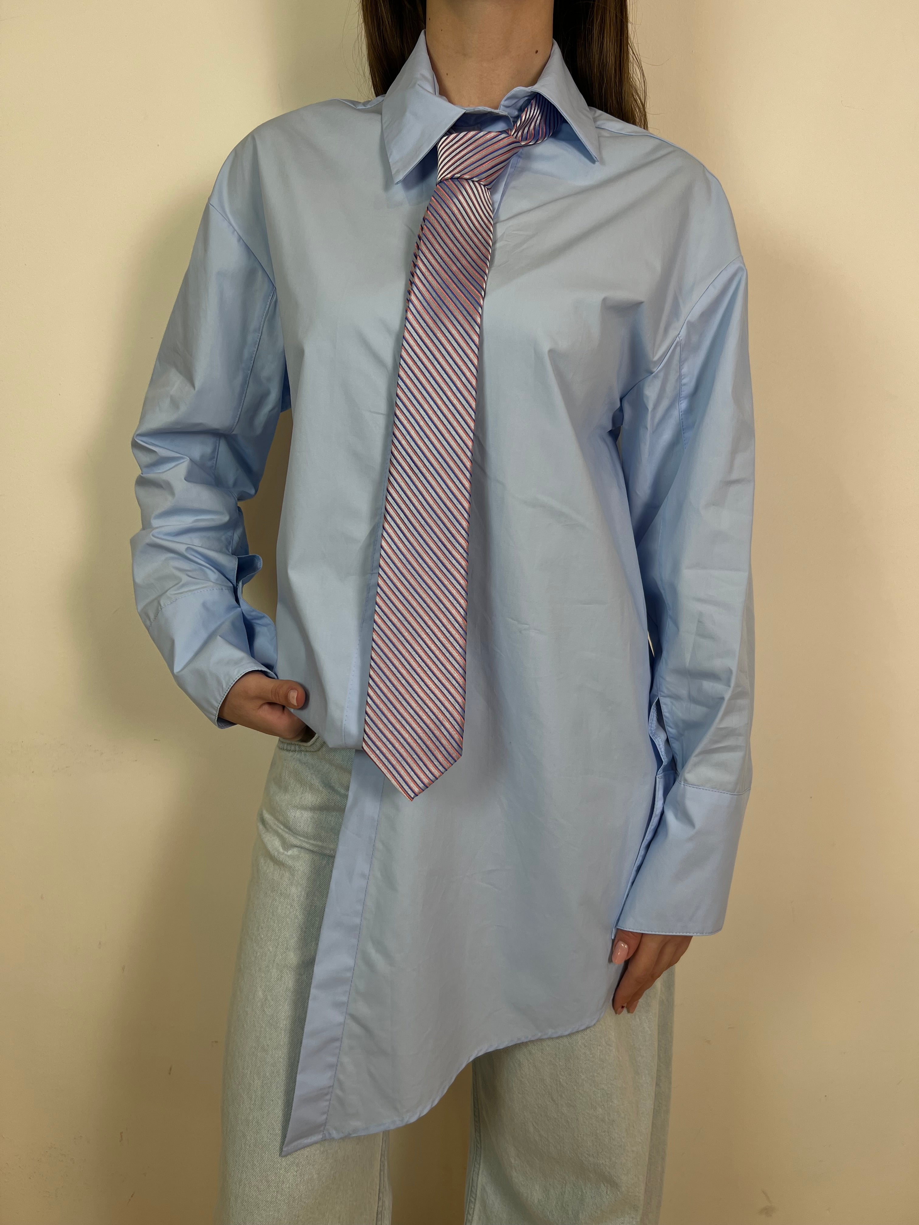 Camicia asimmetrica cravatta - Vicolo