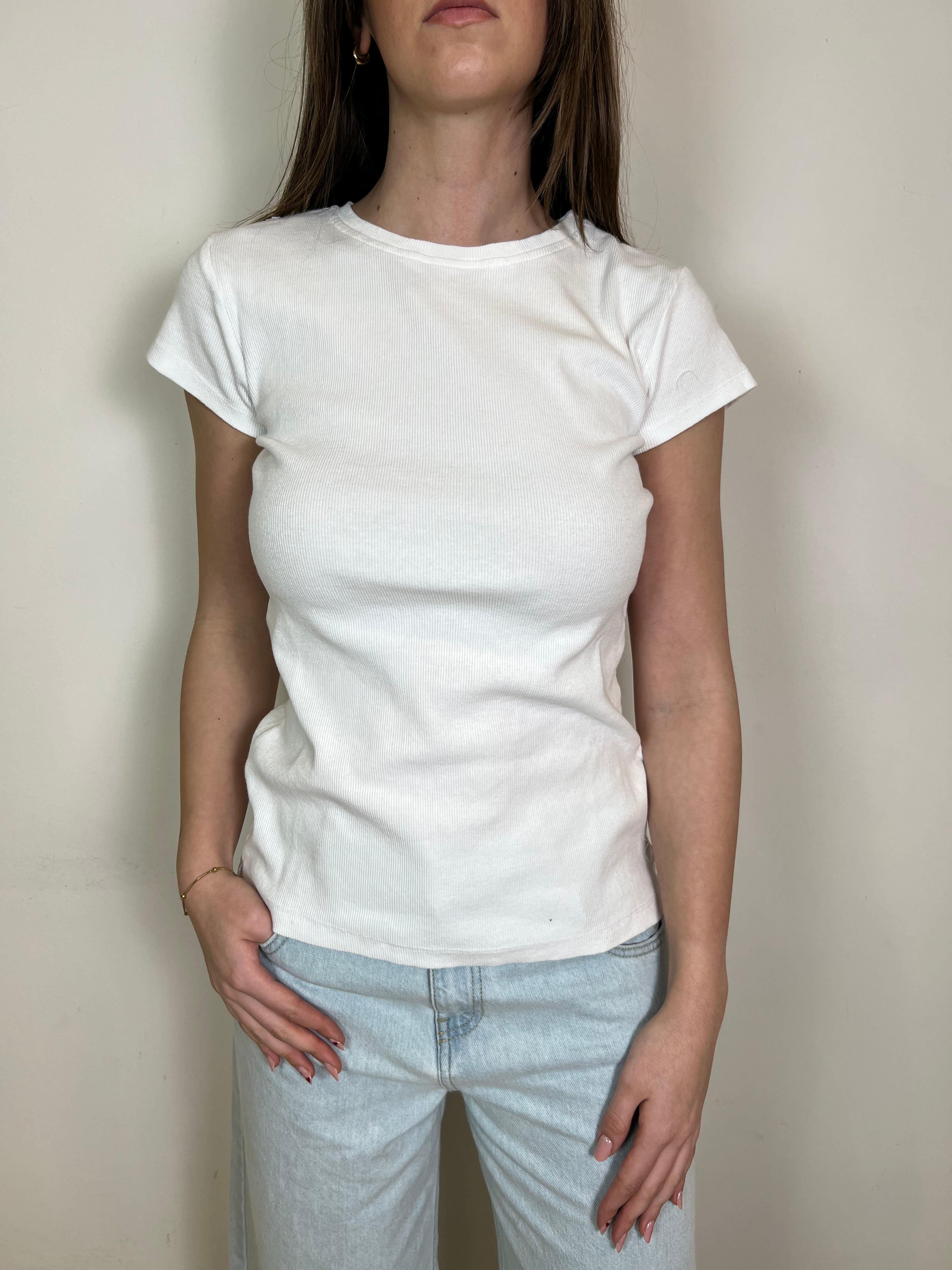 T-shirt costina mezza manica - Haveone