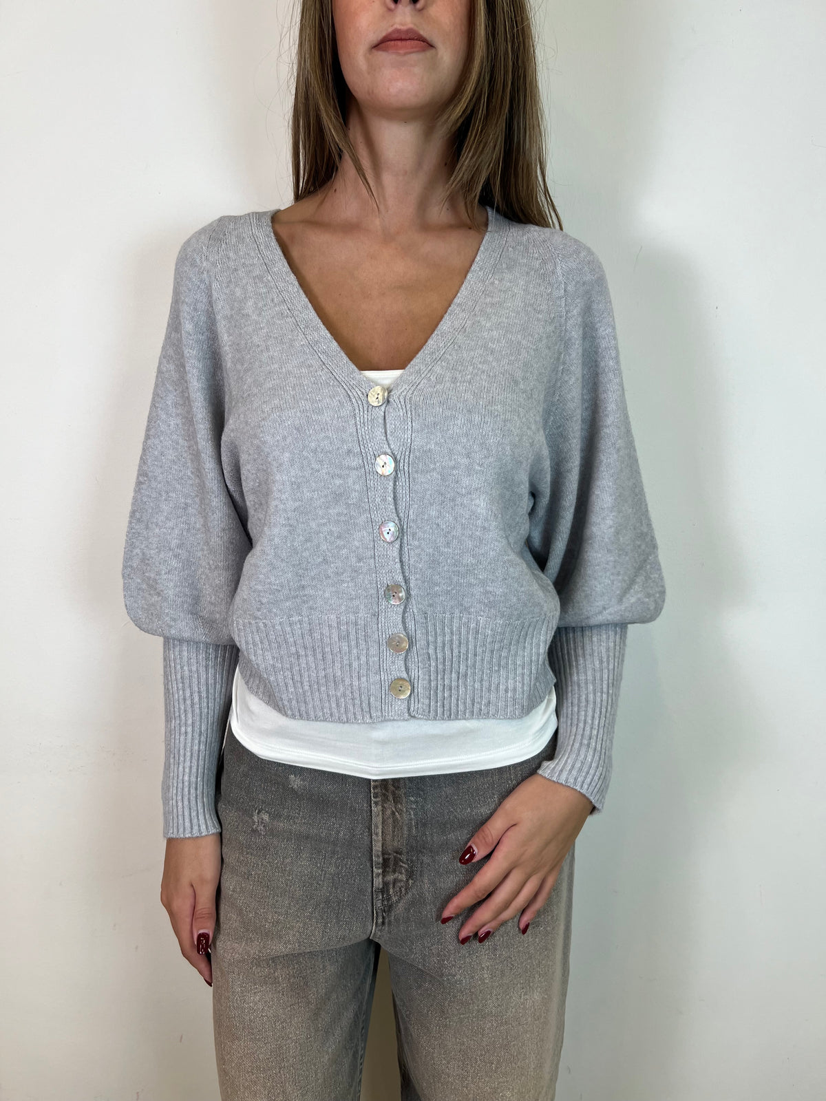 Cardigan manica palloncino - Haveone