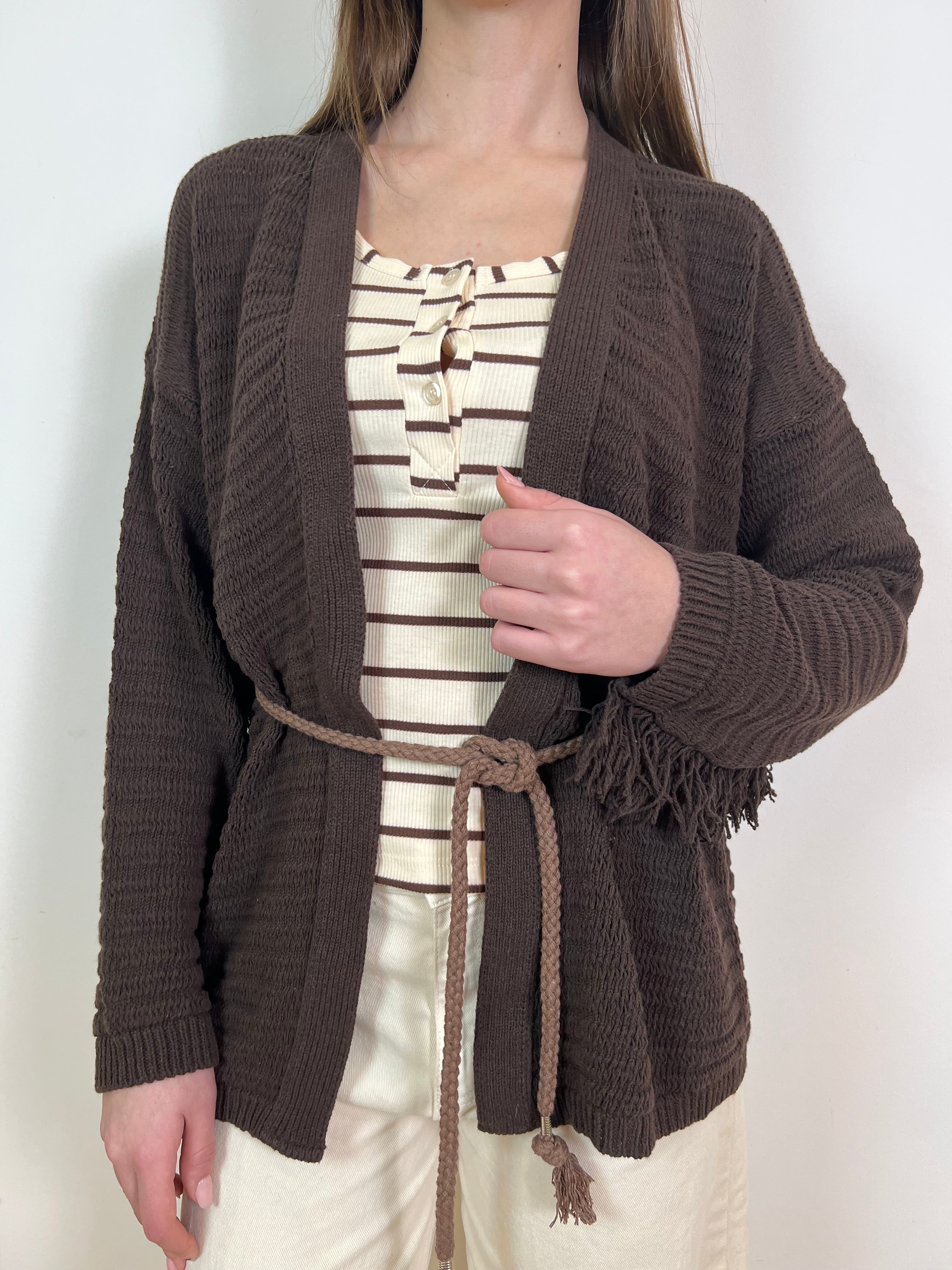 Cardigan frange - Kontatto