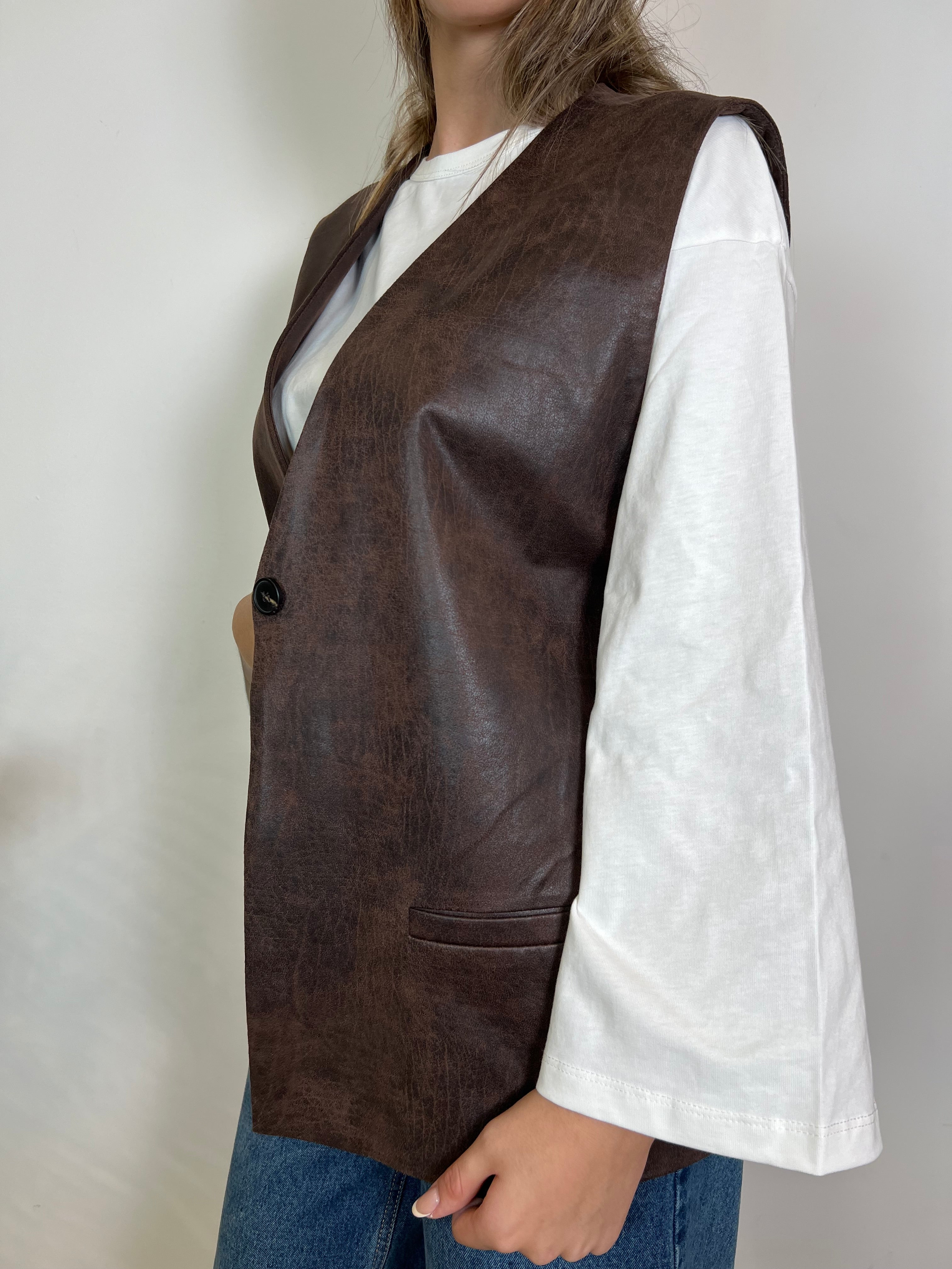 Gilet ecopelle - TensioneIn