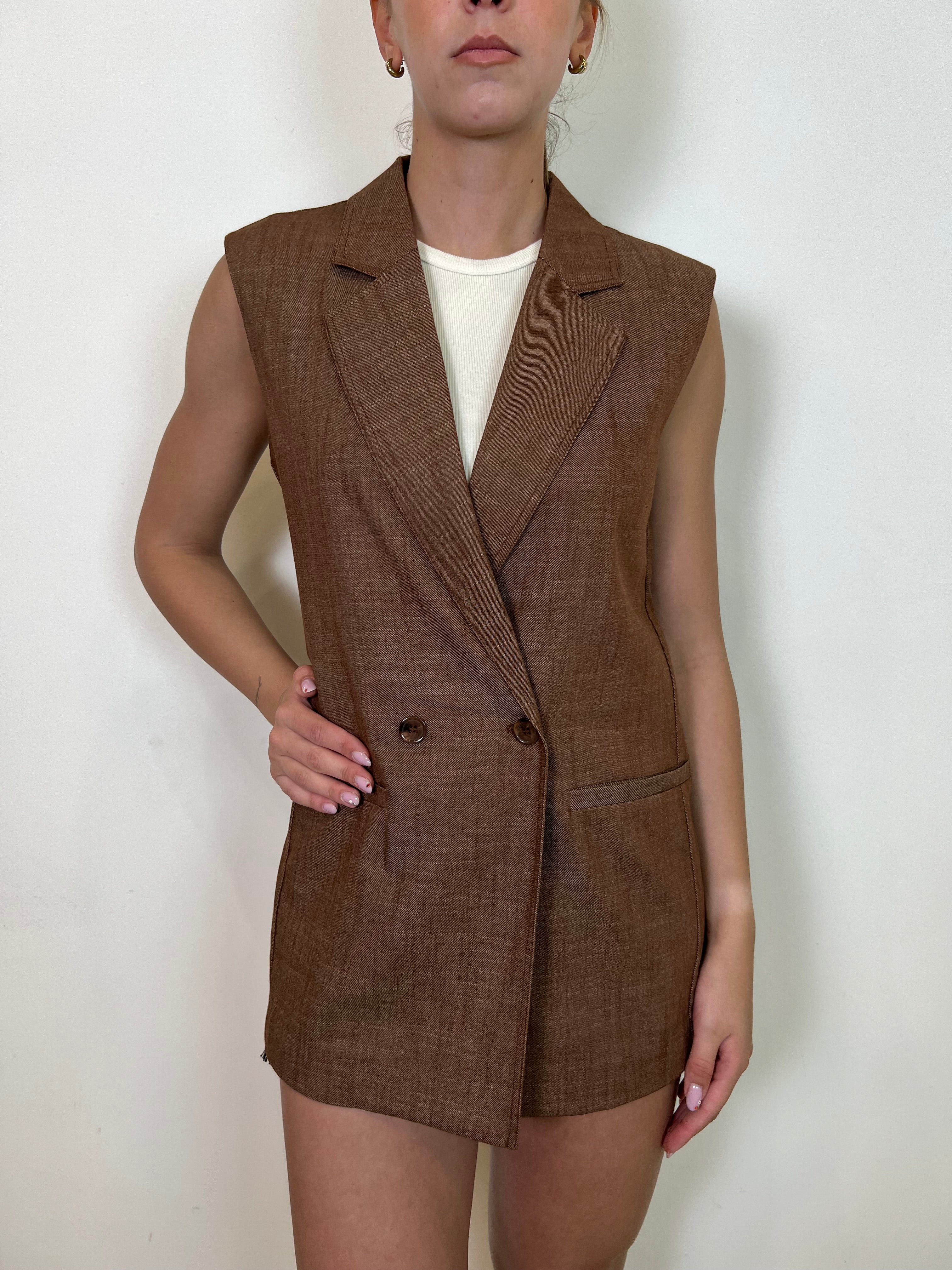 Gilet lungo doppiopetto - You Decide