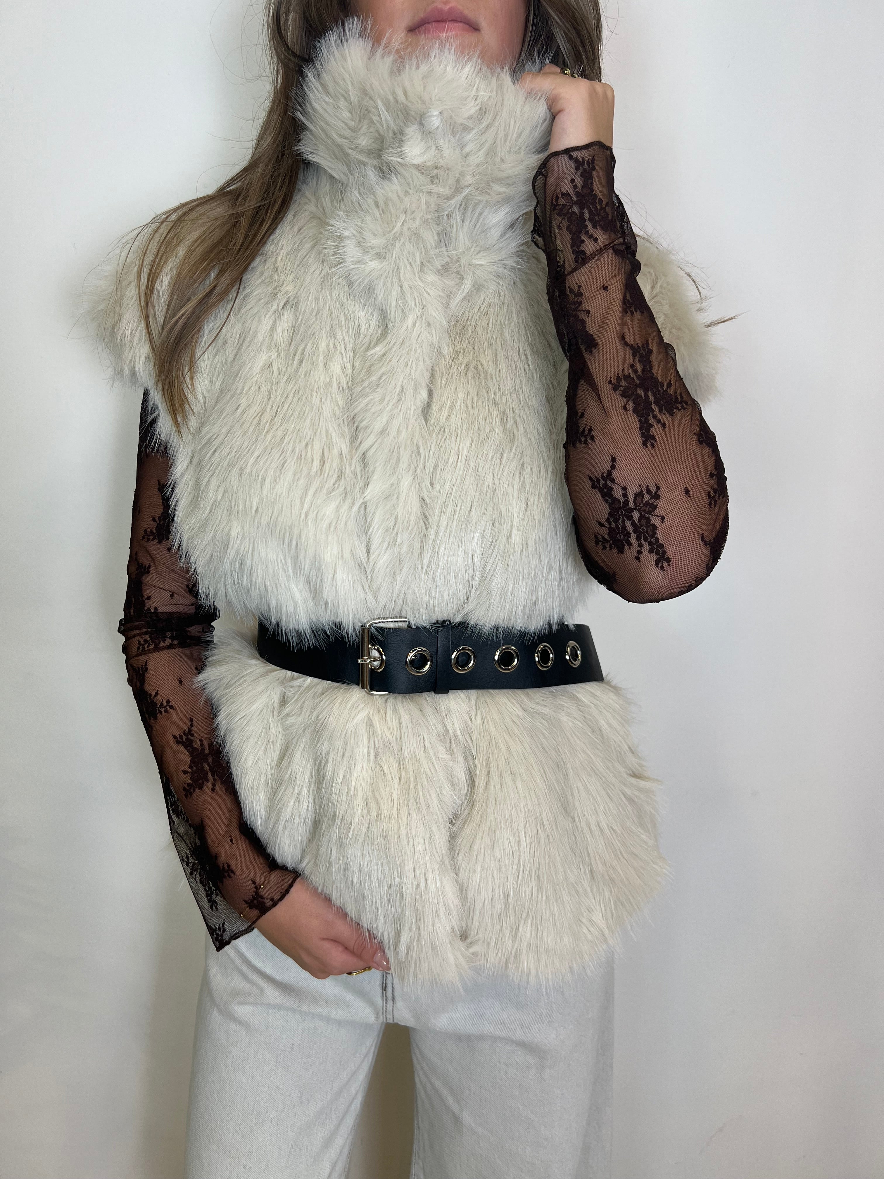 Gilet ecopelliccia visone - Haveone