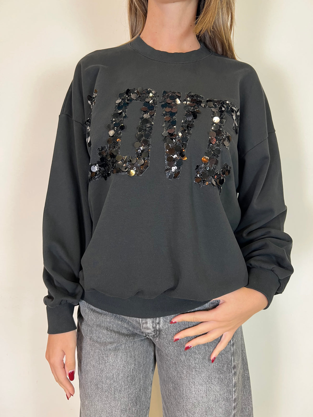 Felpa love paillettes - Vicolo