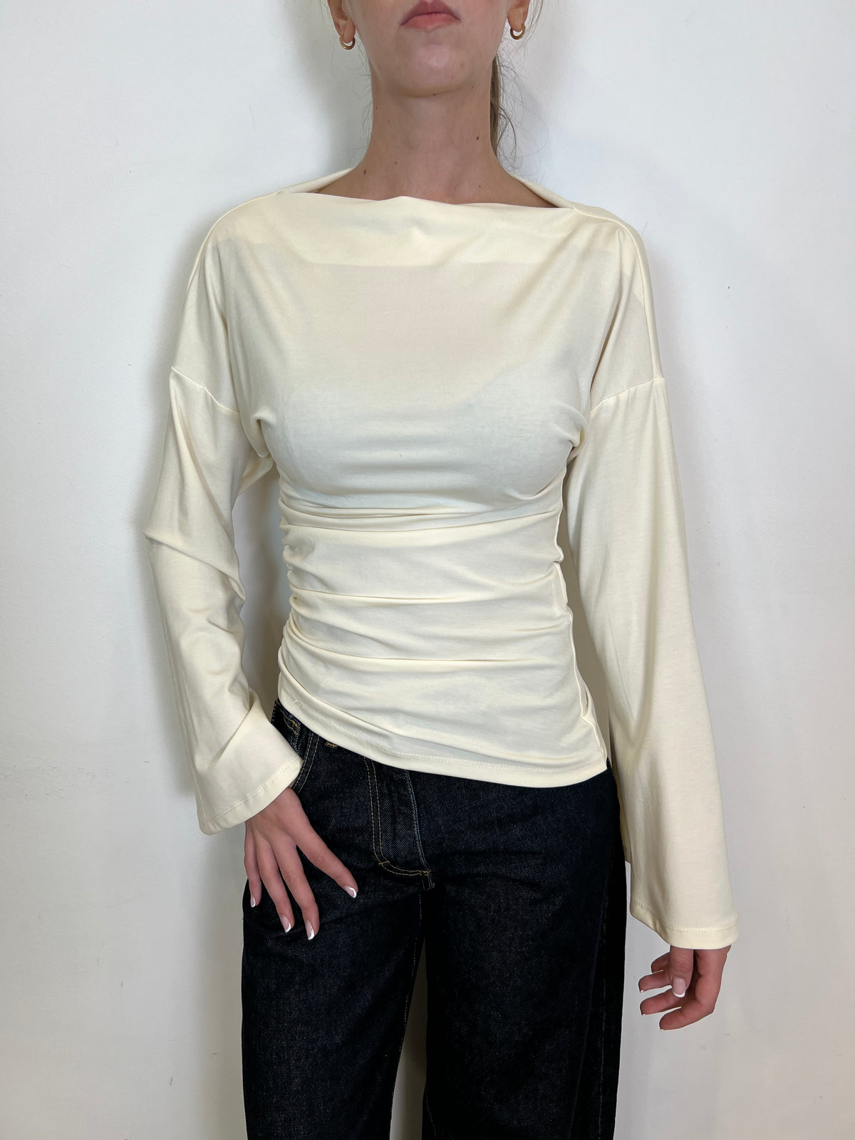 Maglia shiffer calla drappeggio - Haveone