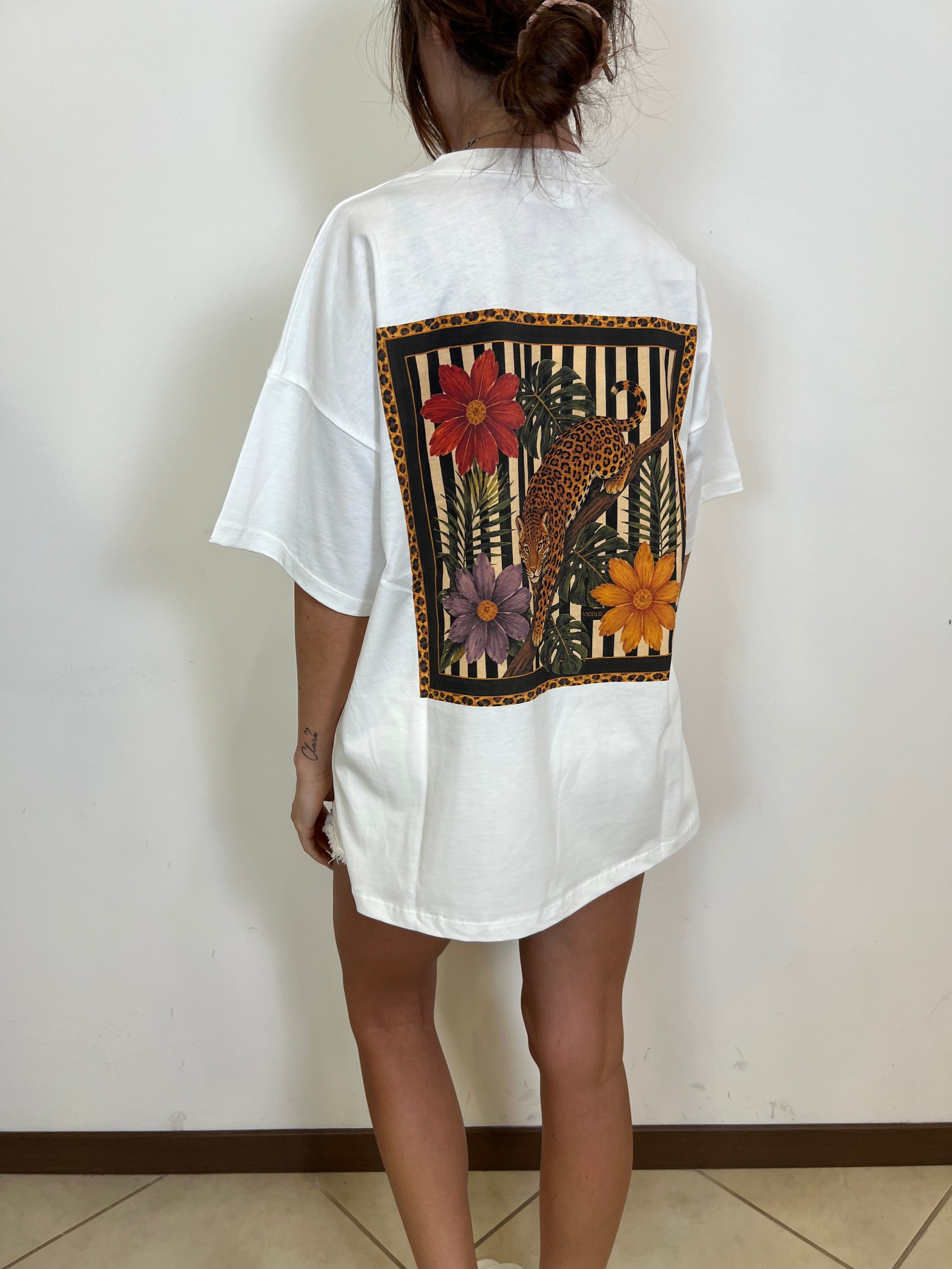 T-shirt stampa tigre - Vicolo