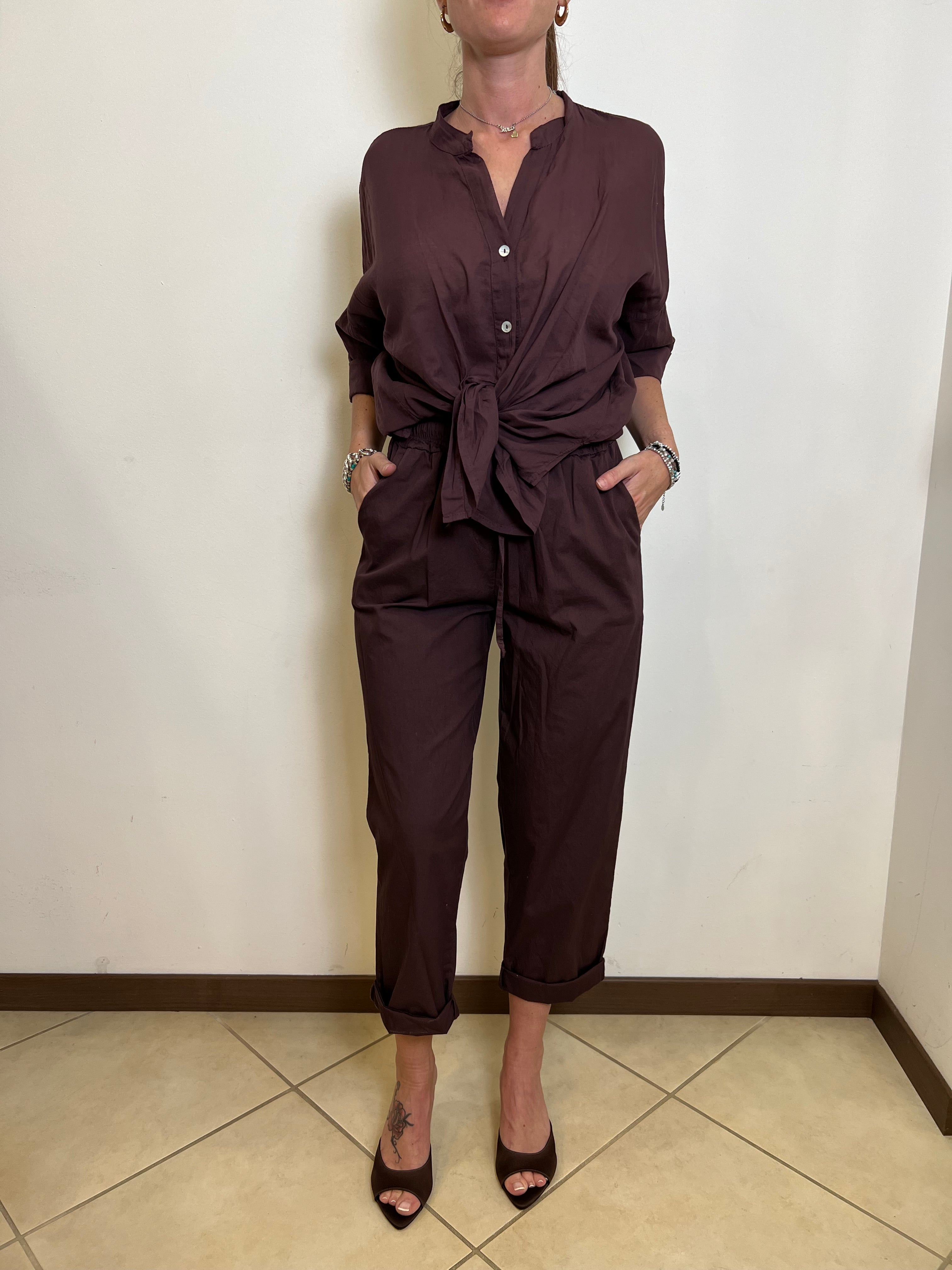 Pantalone cotone elastico - Haveone