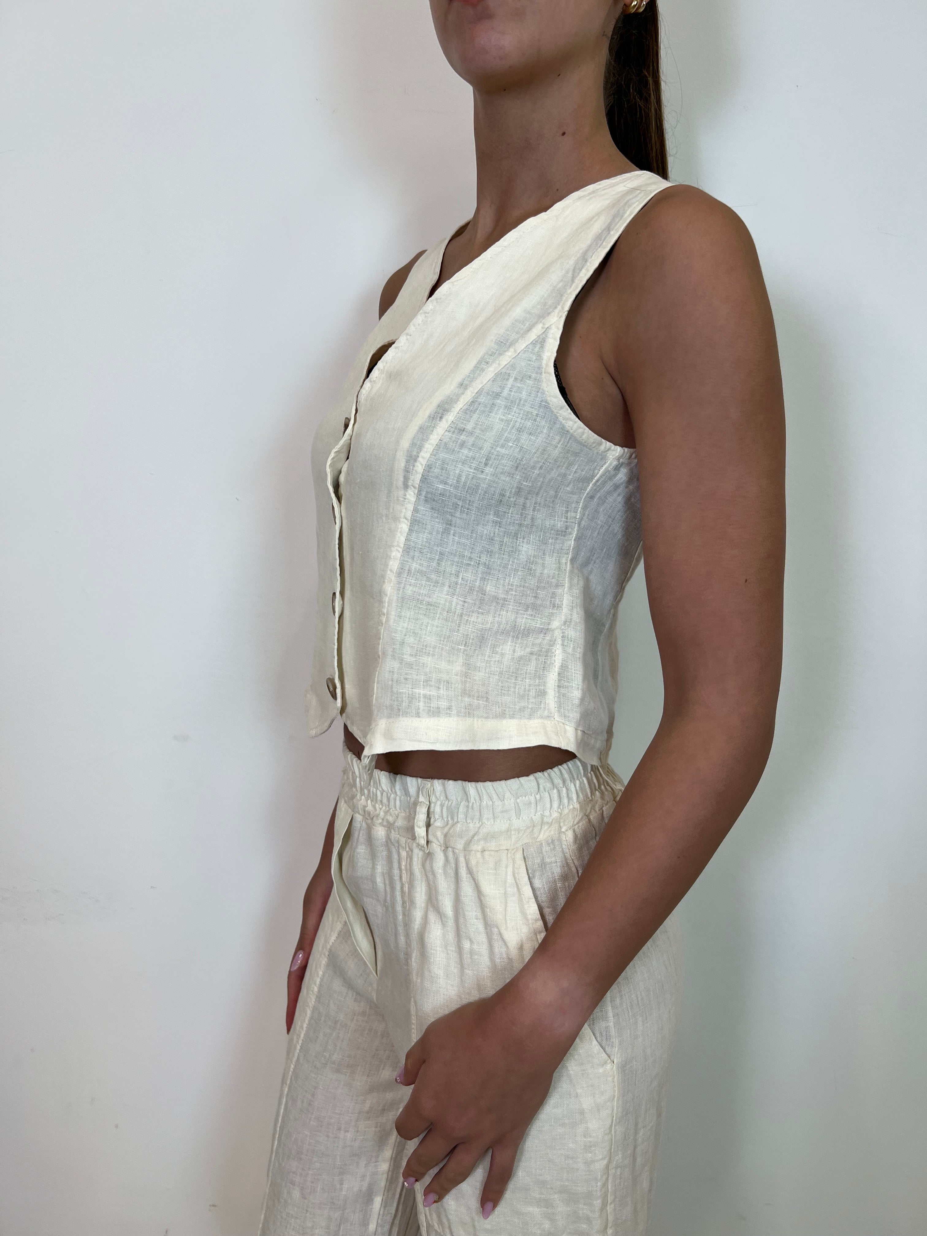 Gilet lino - Haveone