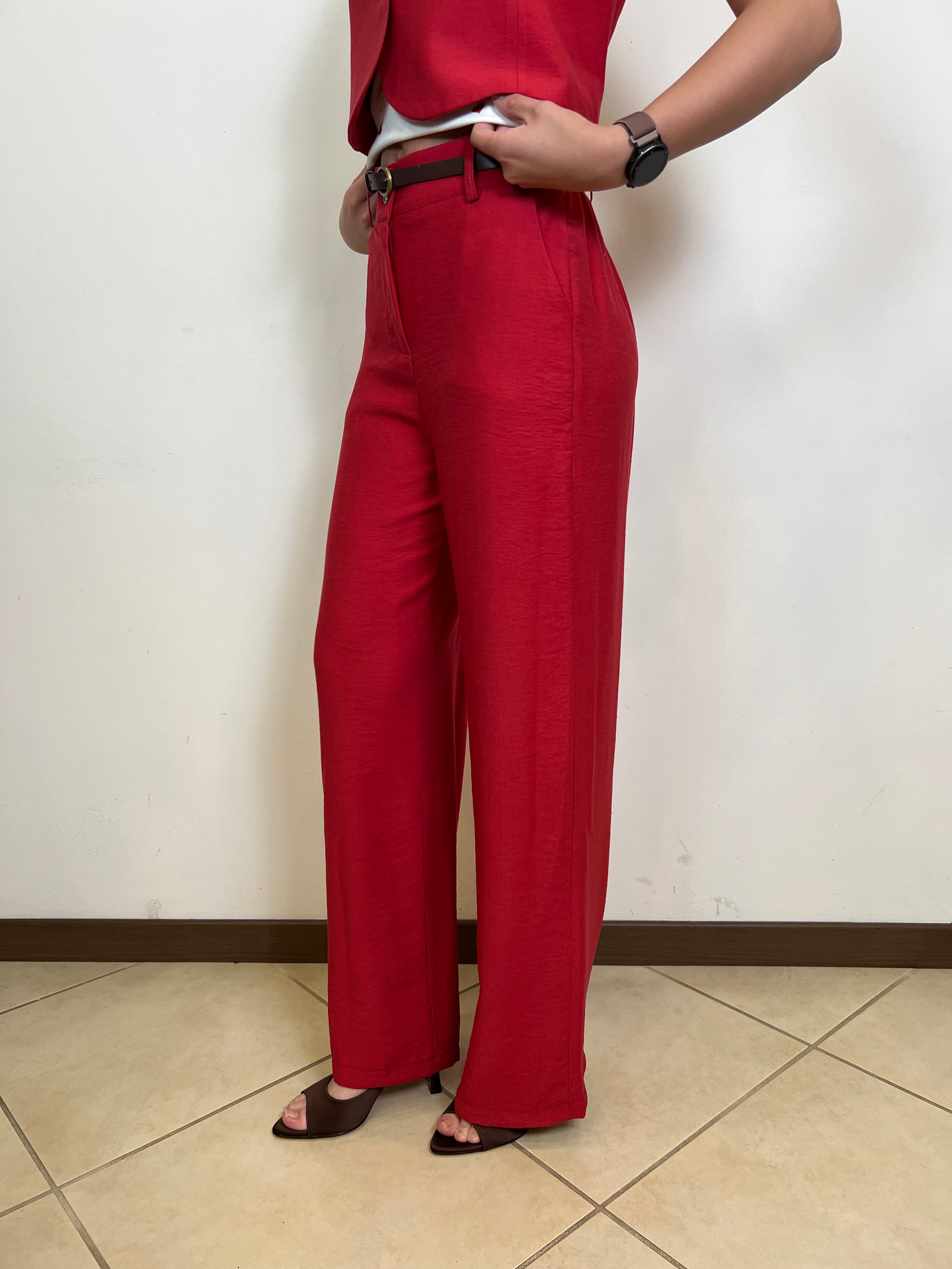 Pantalone palazzo elastico dietro - Haveone