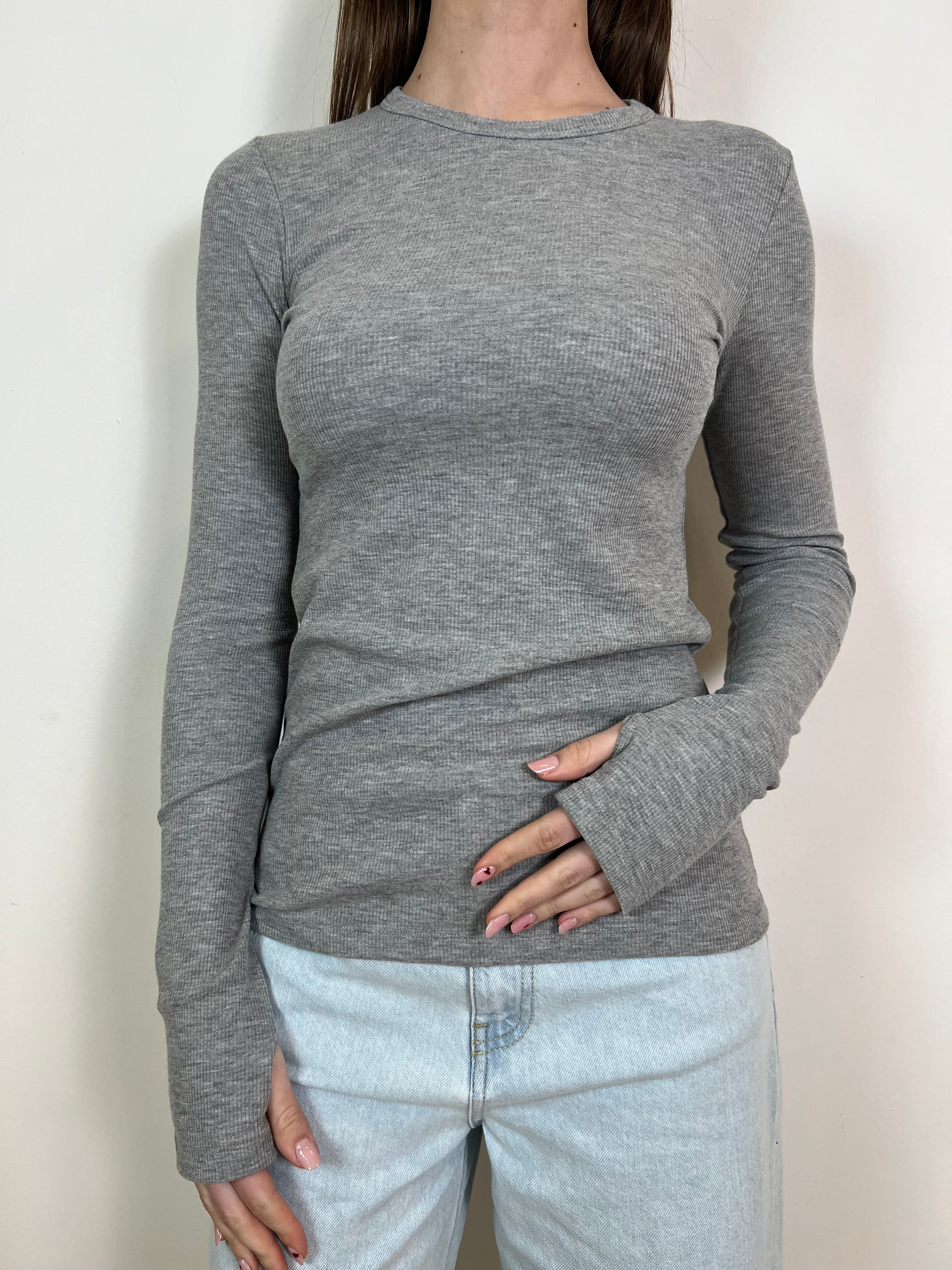 Maglia costina girocollo - Vicolo