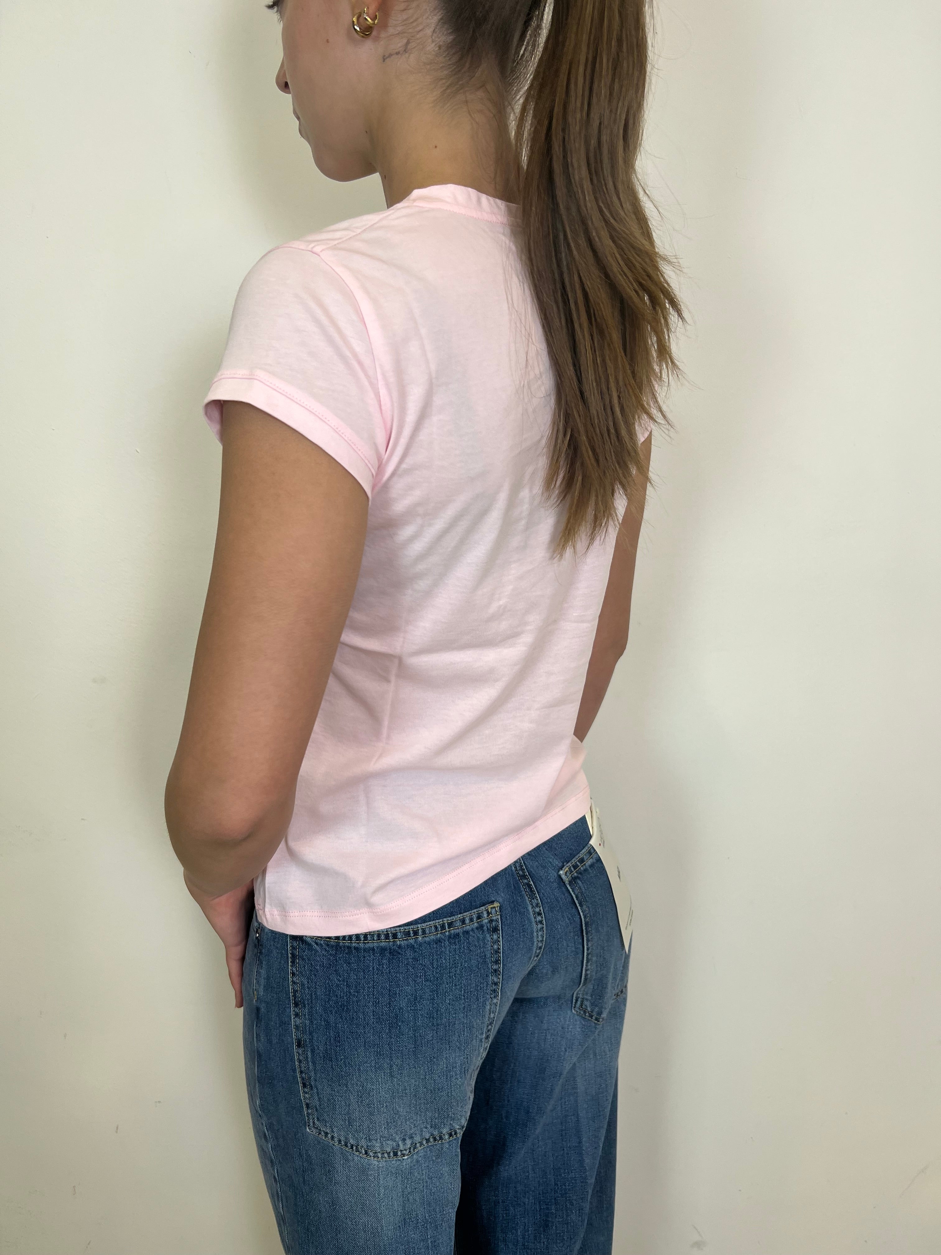 T-shirt serafino cotone - Vicolo