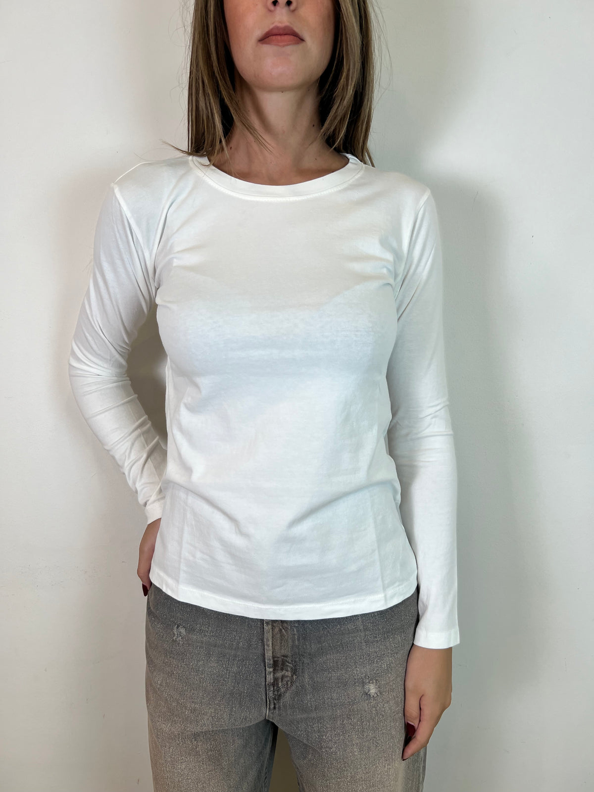 T-shirt slim girocollo basica - Haveone