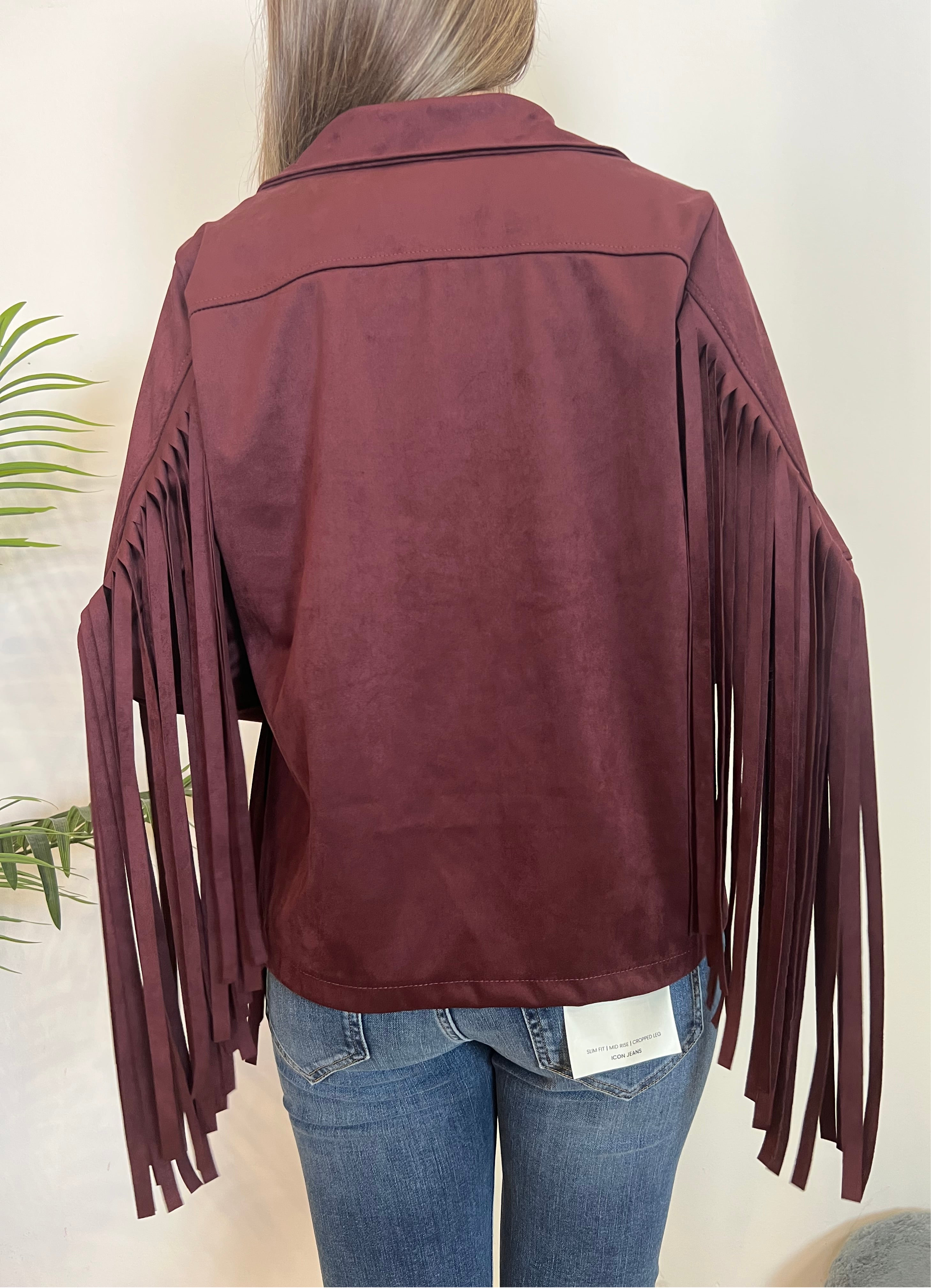 Giacca ecodainetto frange - TensioneIn