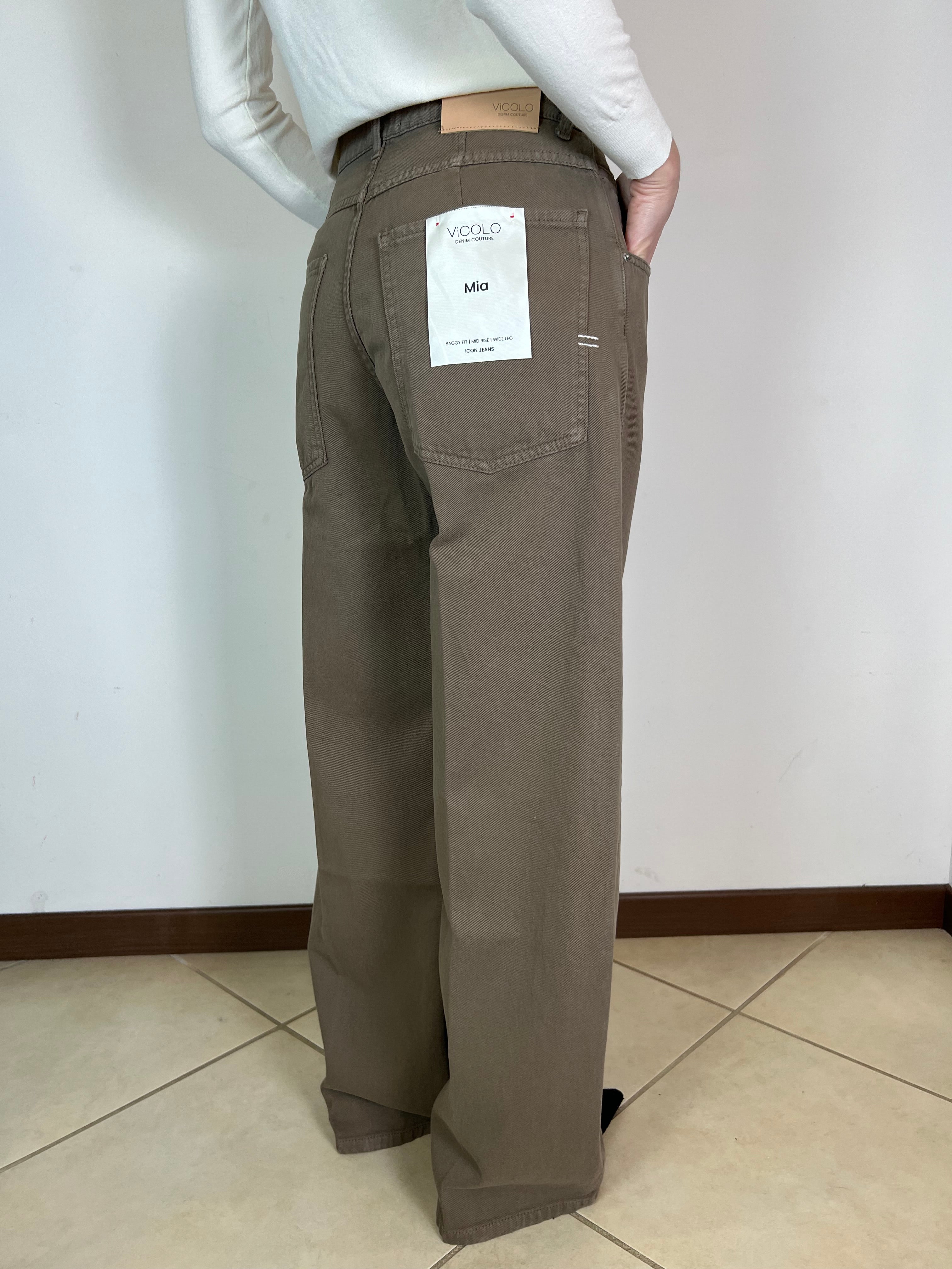 Jeans Mia tortora - Vicolo