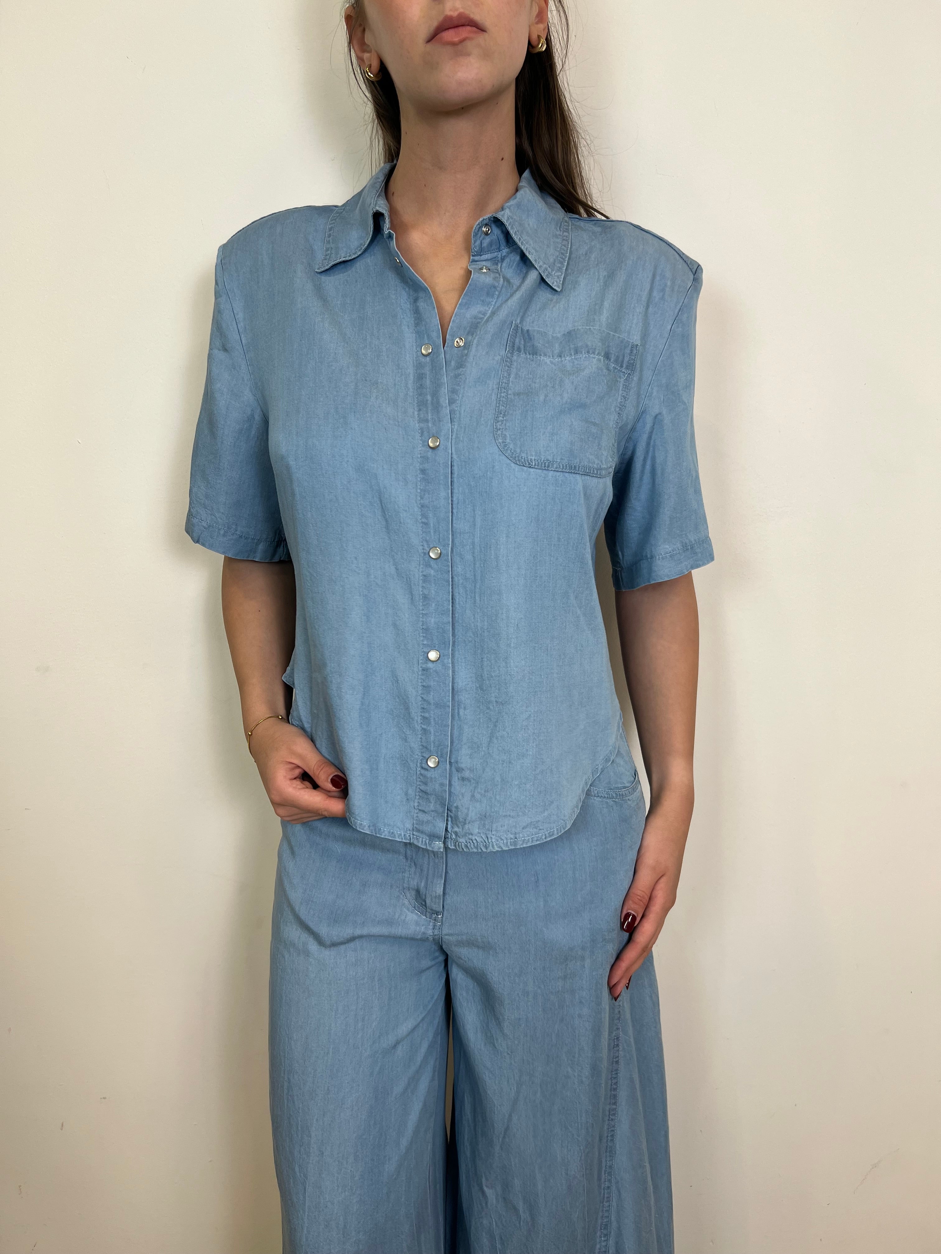 Camicia chambray spallina - Haveone