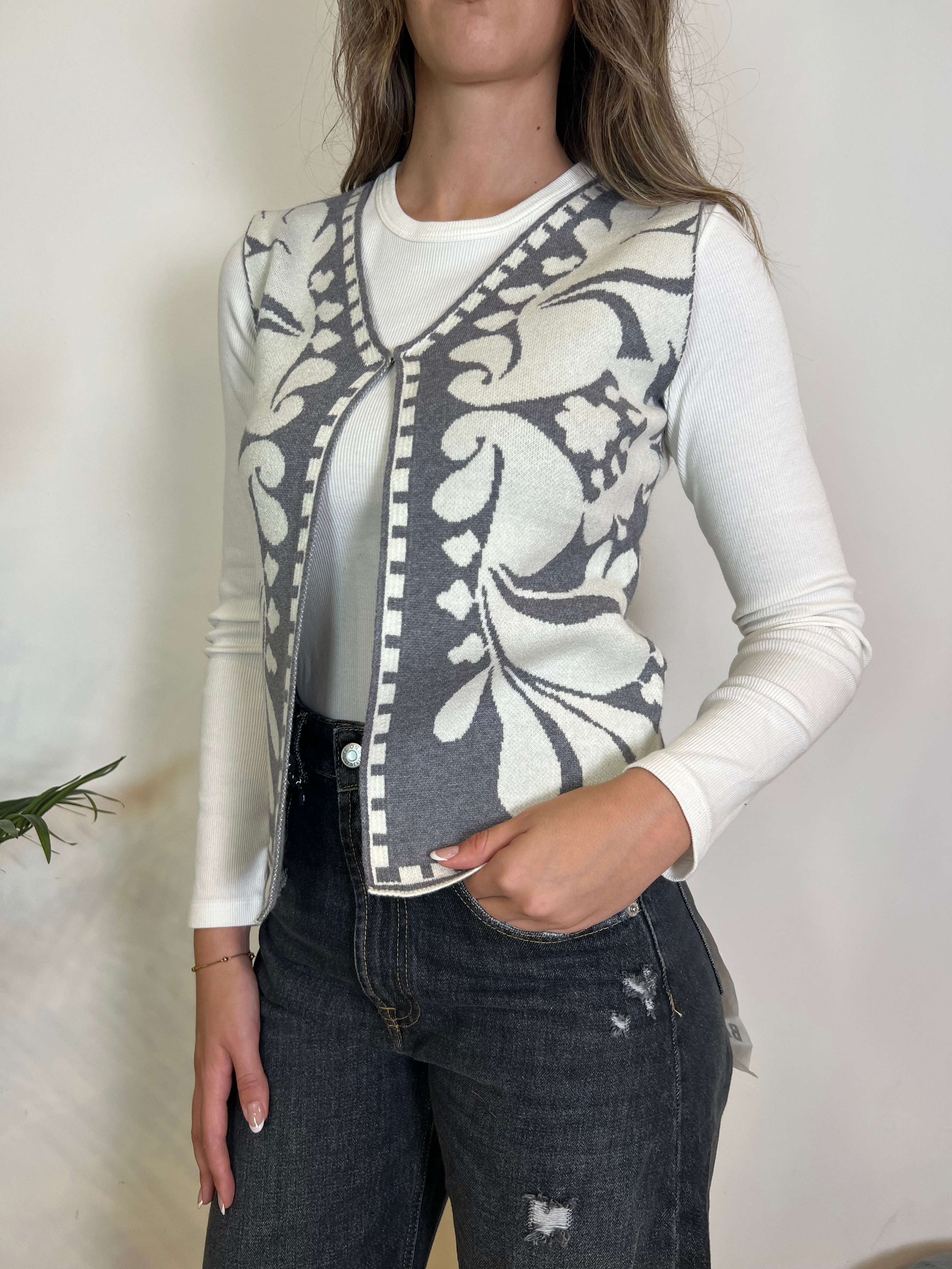 Gilet jacquard - Haveone