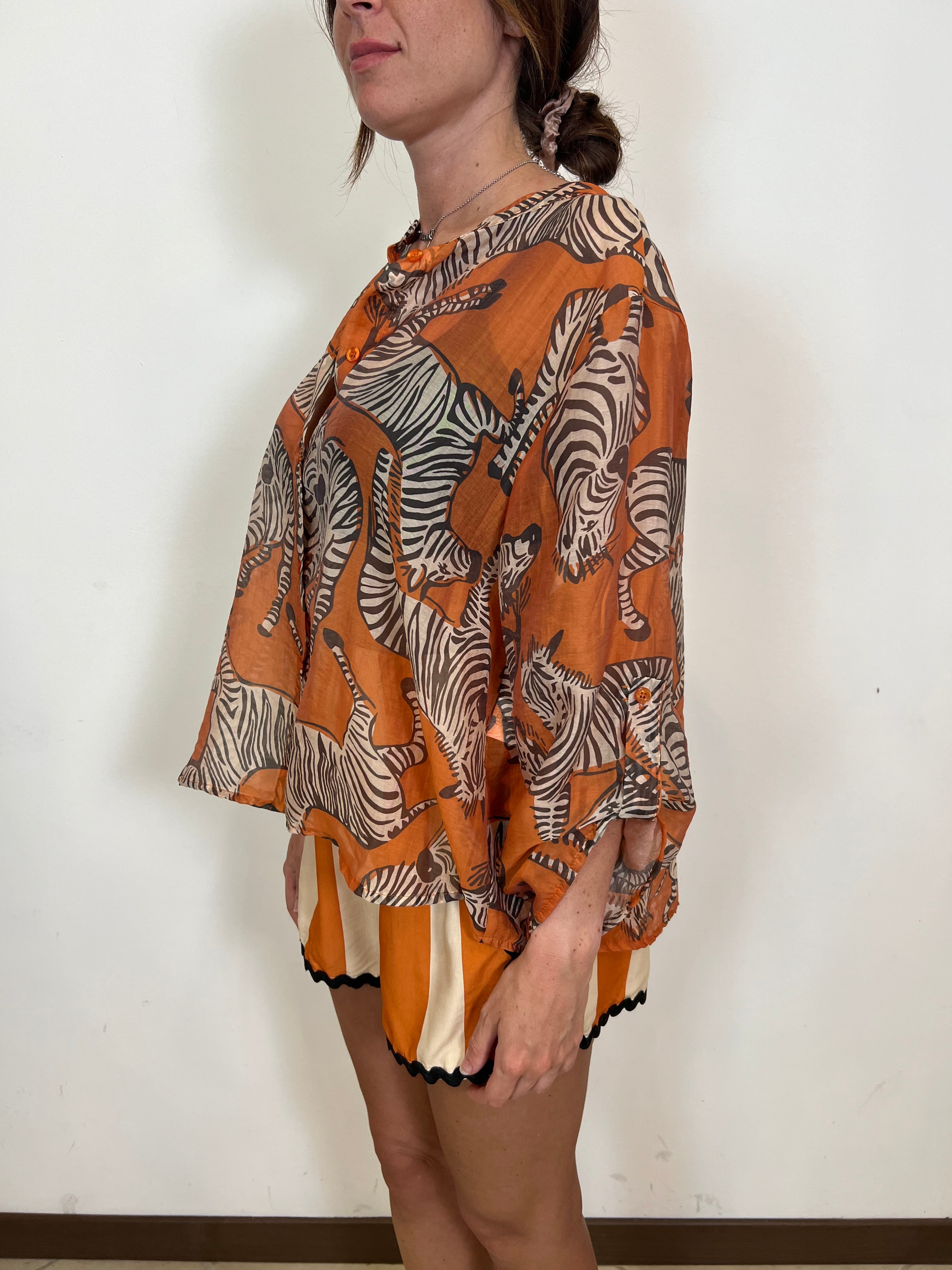 Camicia arancio zebre - Haveone