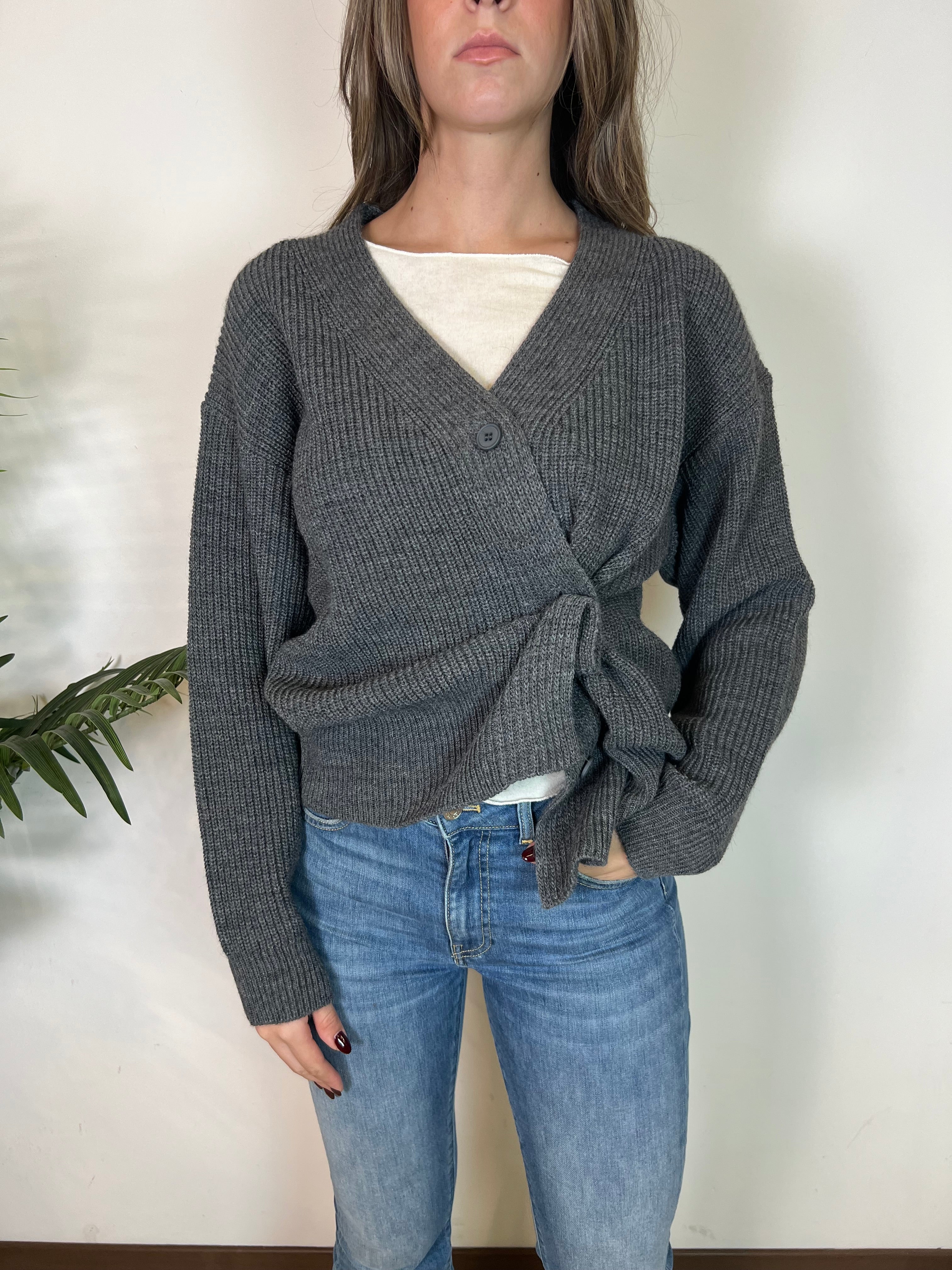 Cardigan chiusura asimmetrica - Haveone