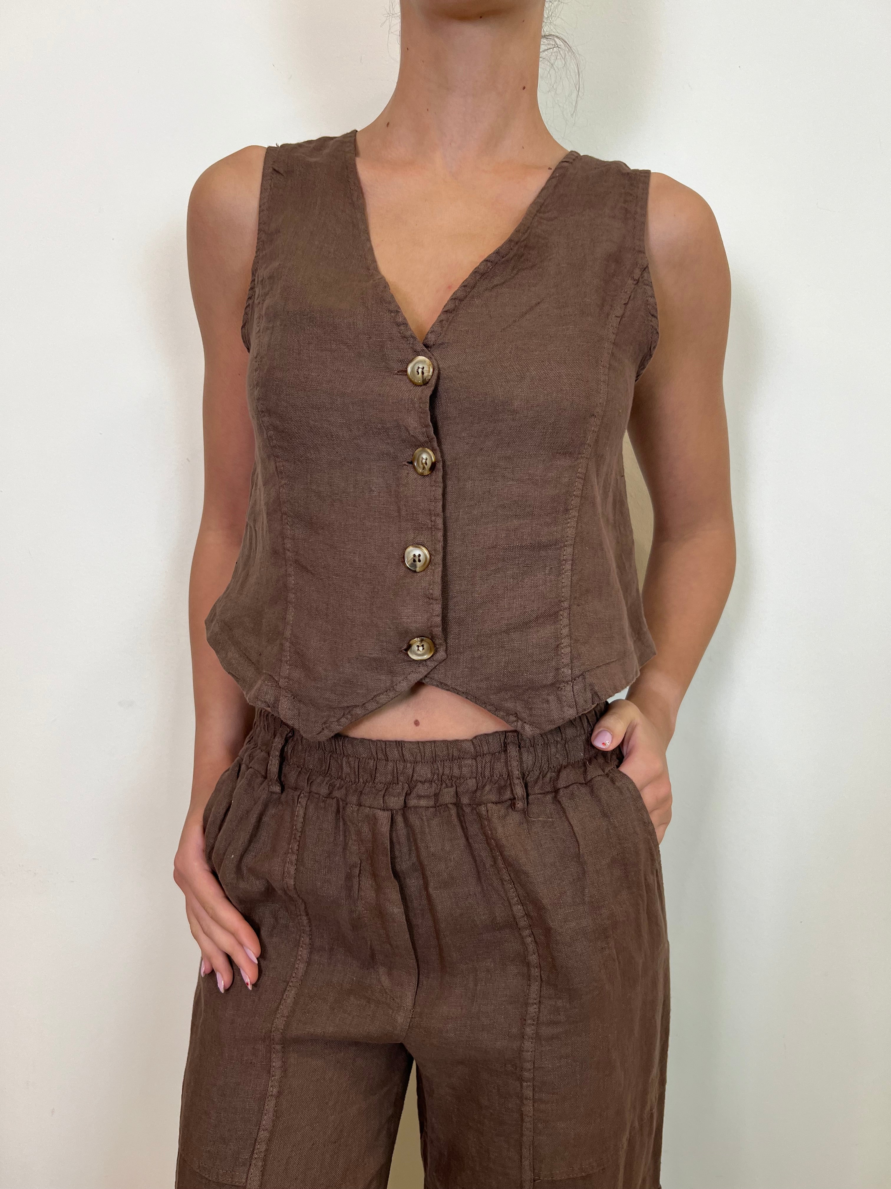 Gilet lino - Haveone