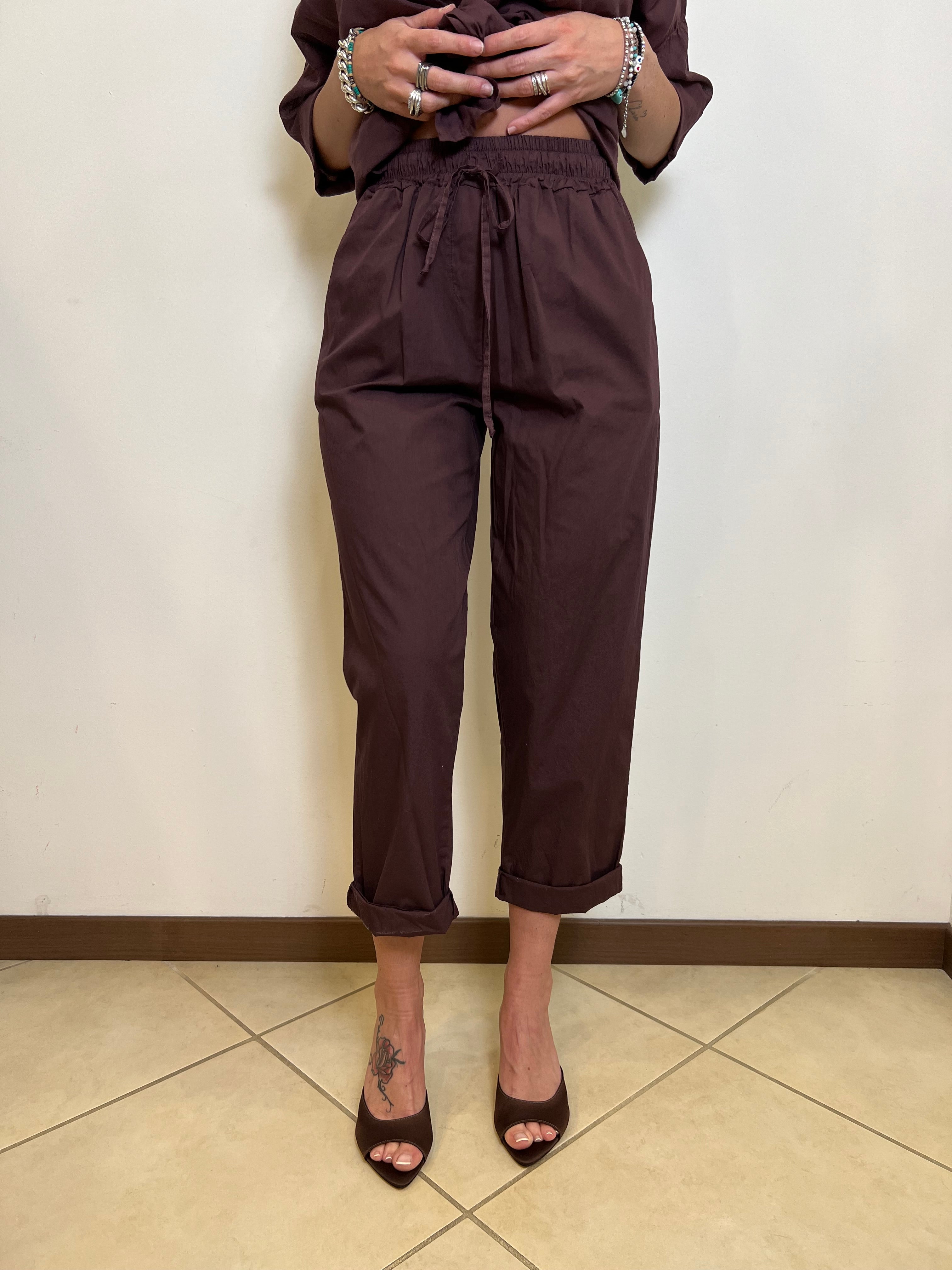 Pantalone cotone elastico - Haveone