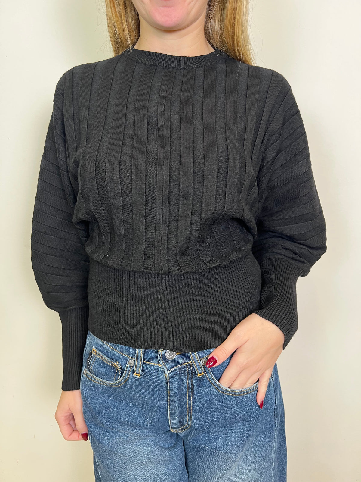 Maglia pipistrello a coste - Haveone