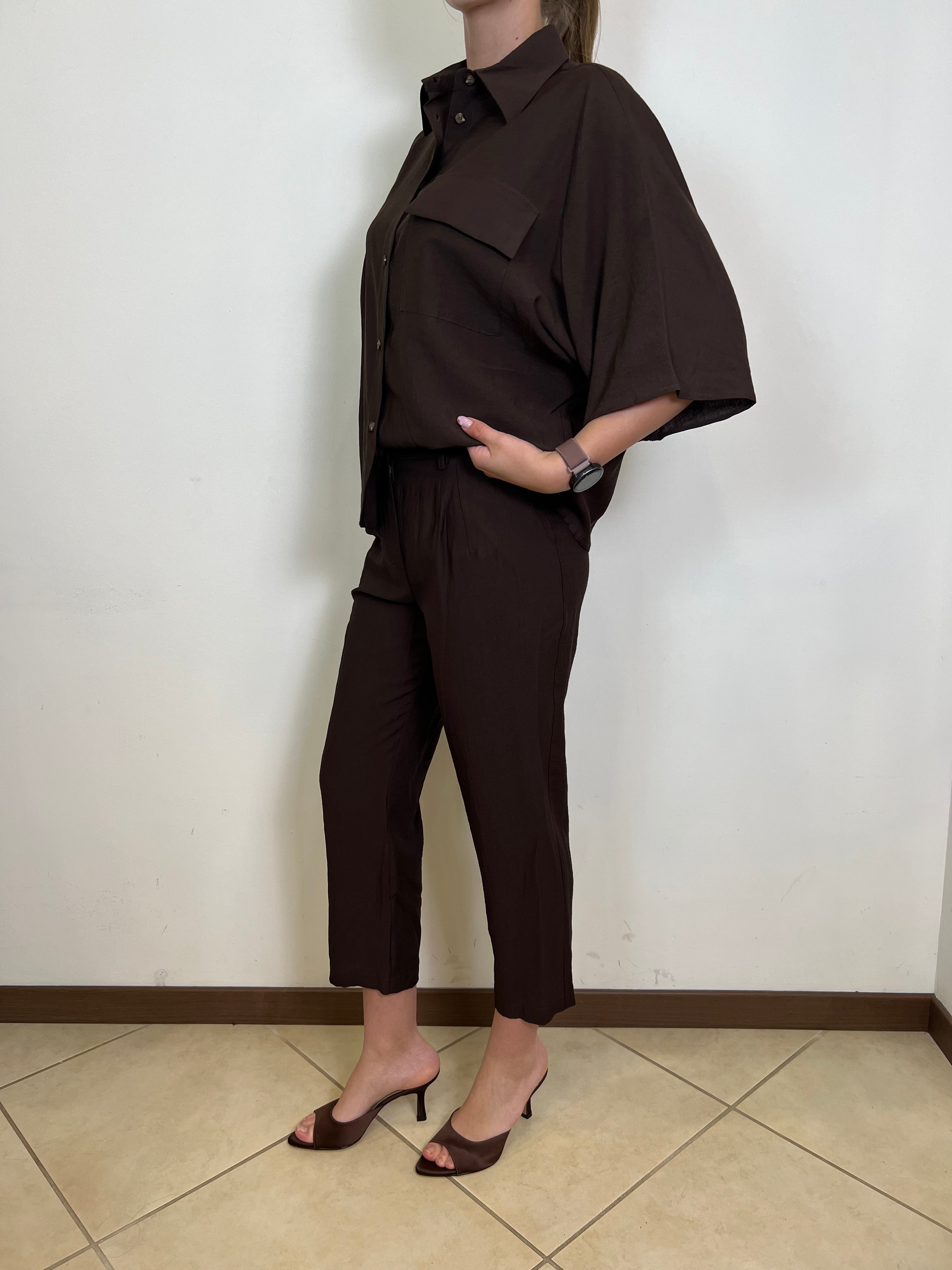 Pantalone sigaretta con elastico dietro - Haveone