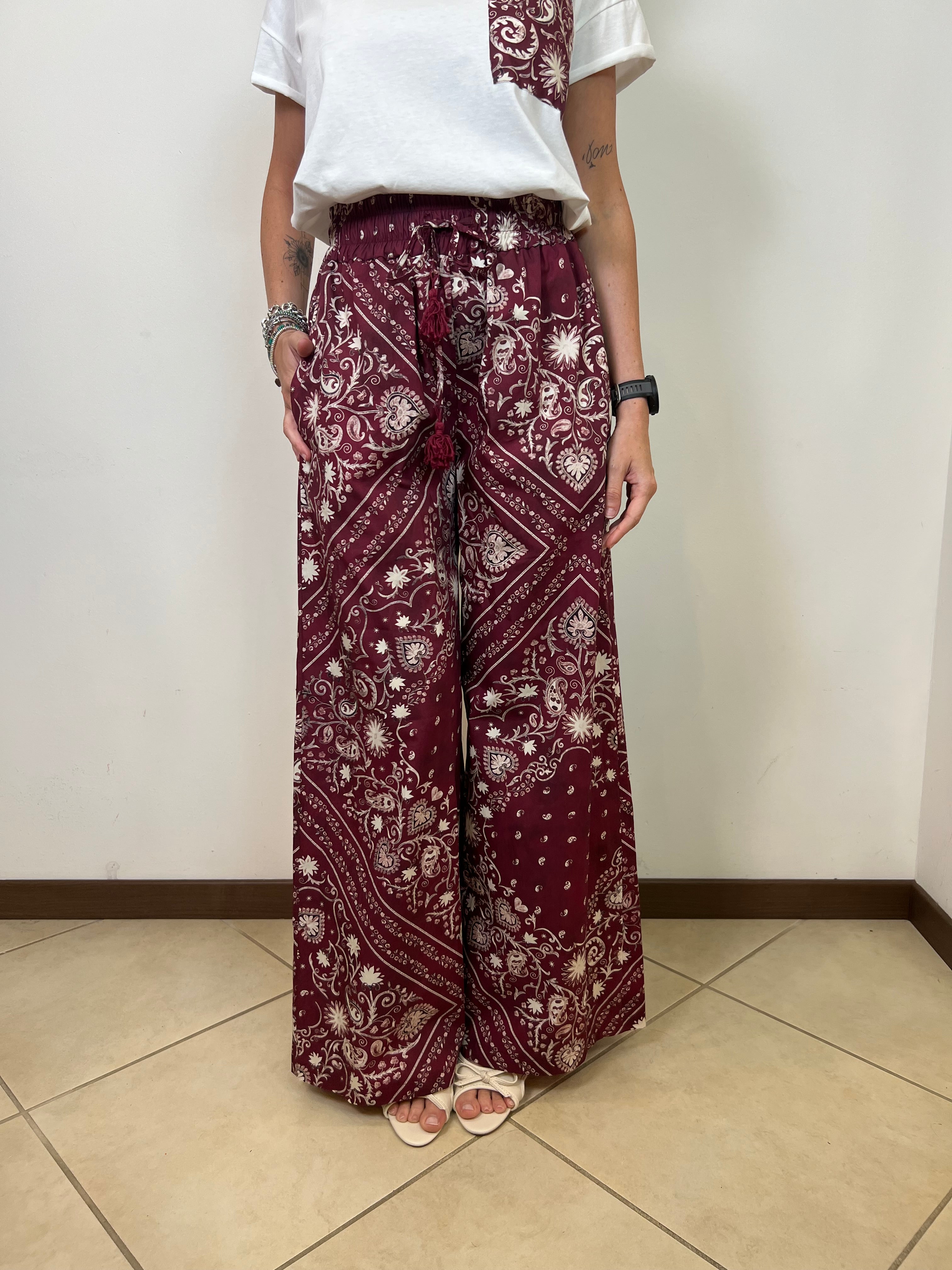 Pantalone stampa bandana India - Tensione In