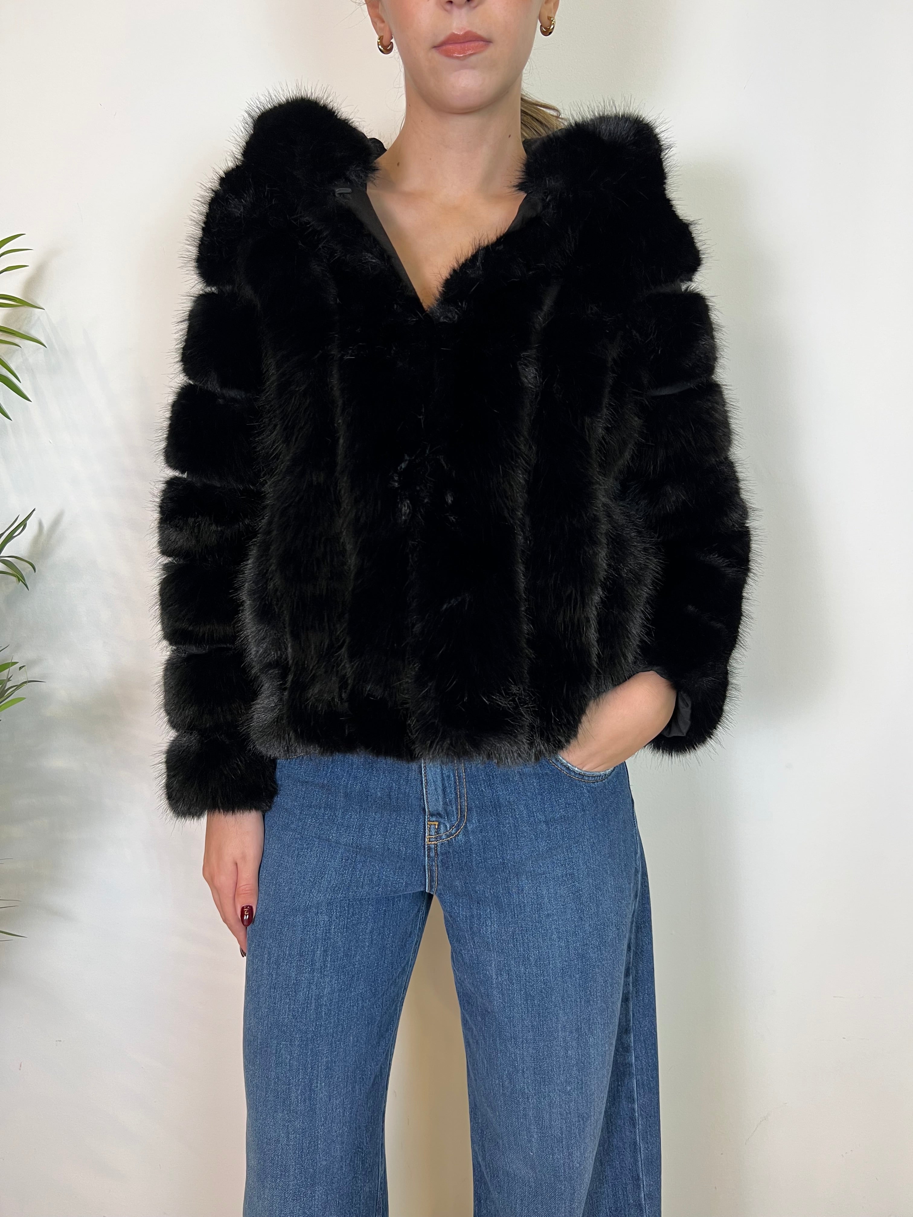 Ecopelliccia cappuccio - Gio Cellini