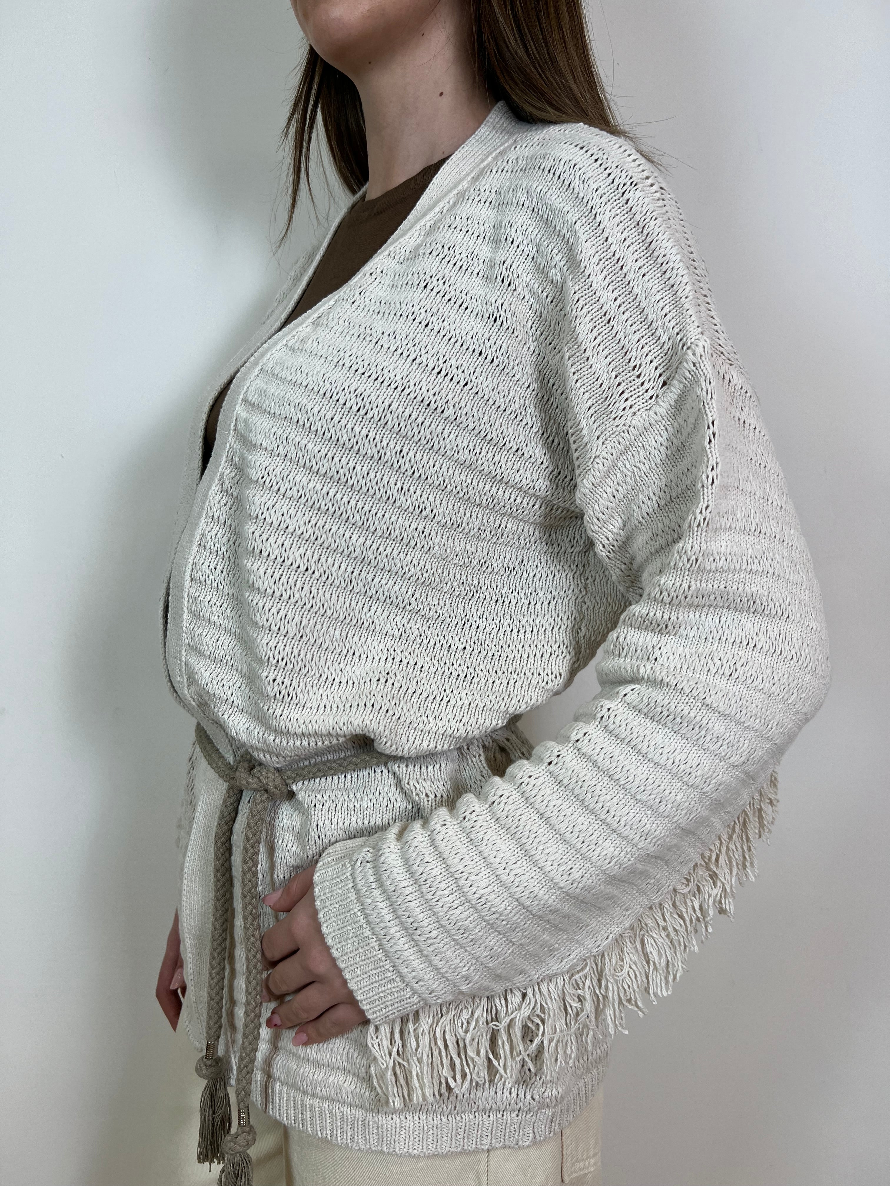Cardigan frange - Kontatto