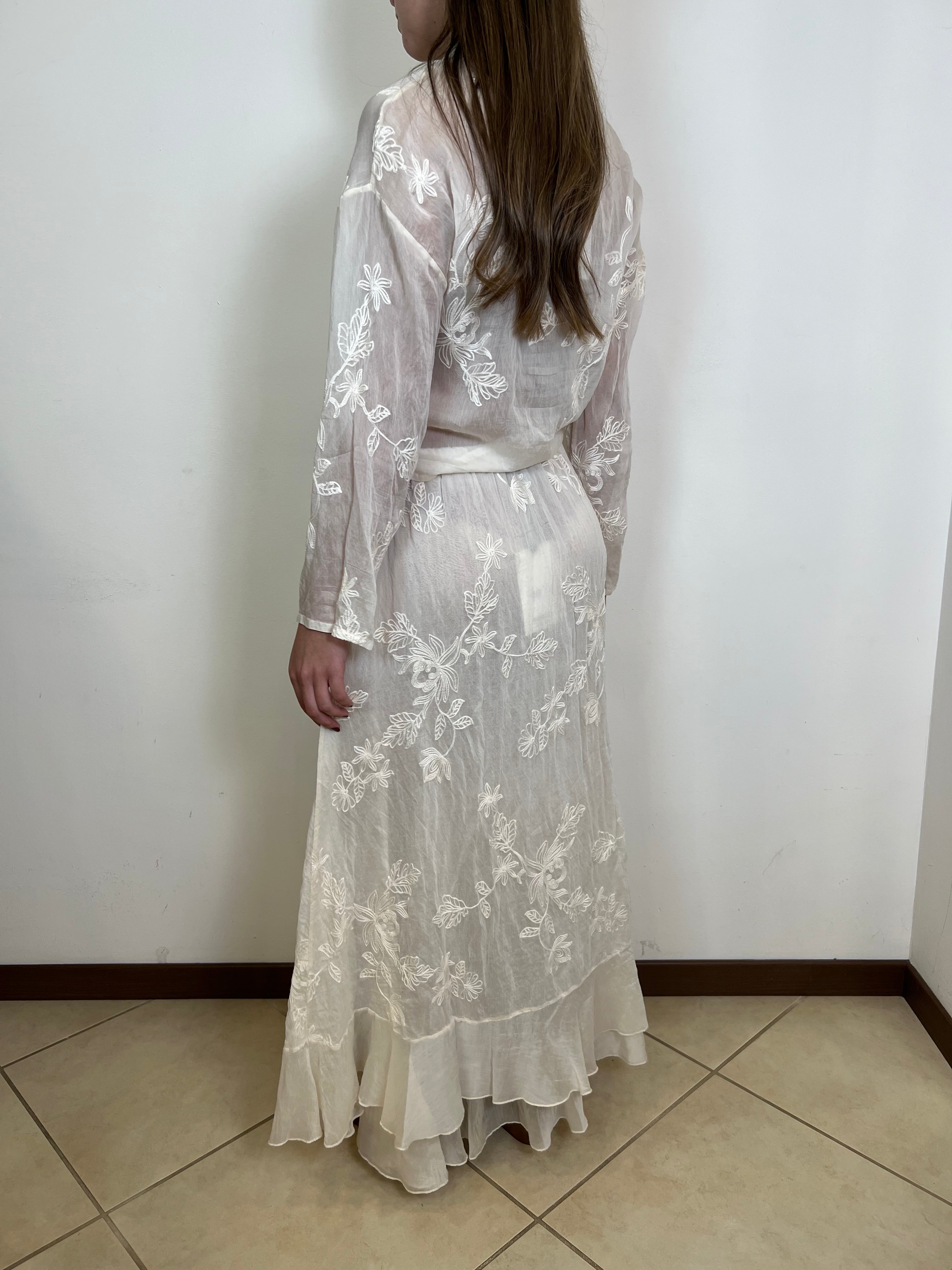 Camicia voile ricami - Haveone