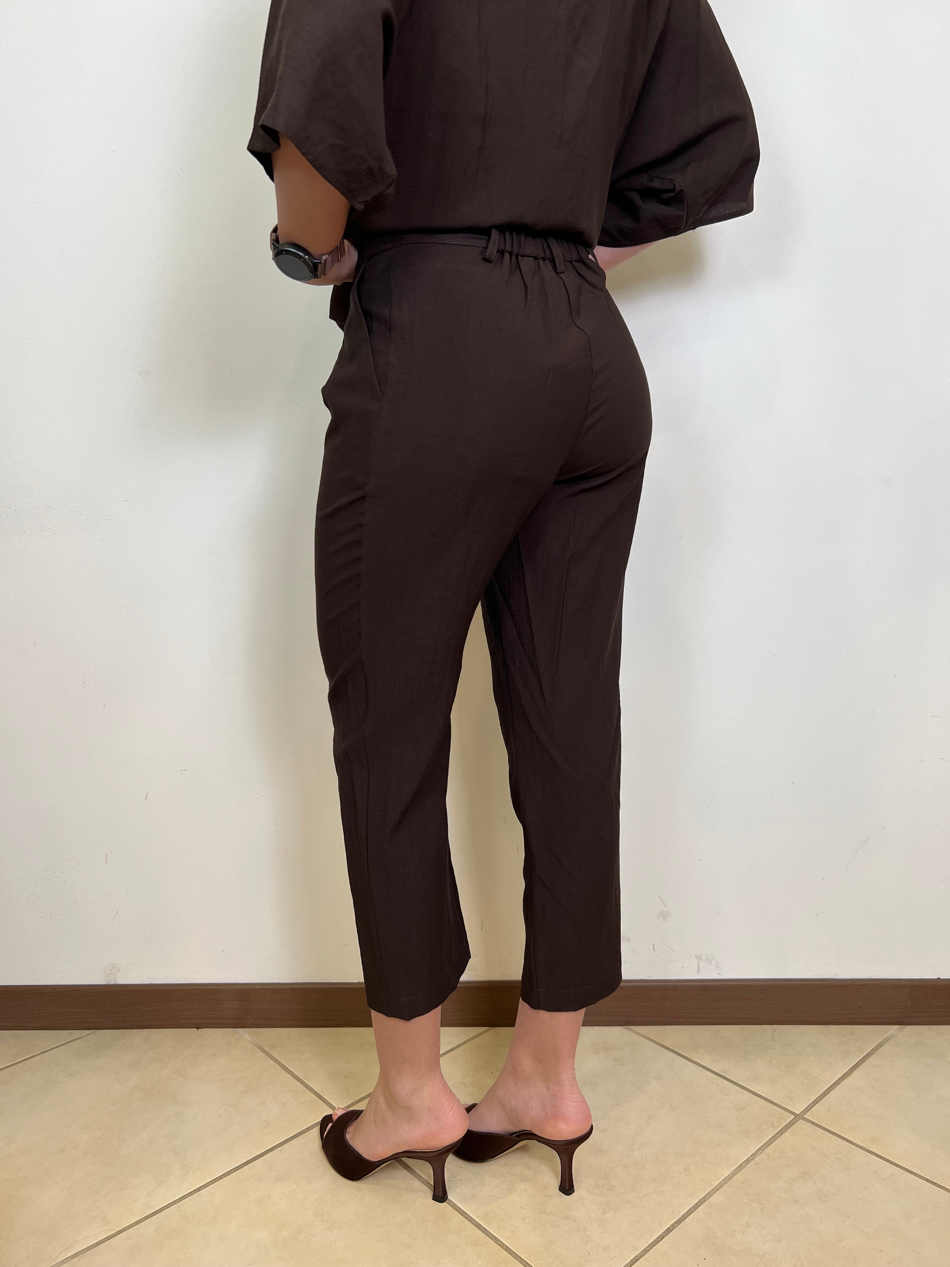 Pantalone sigaretta con elastico dietro - Haveone
