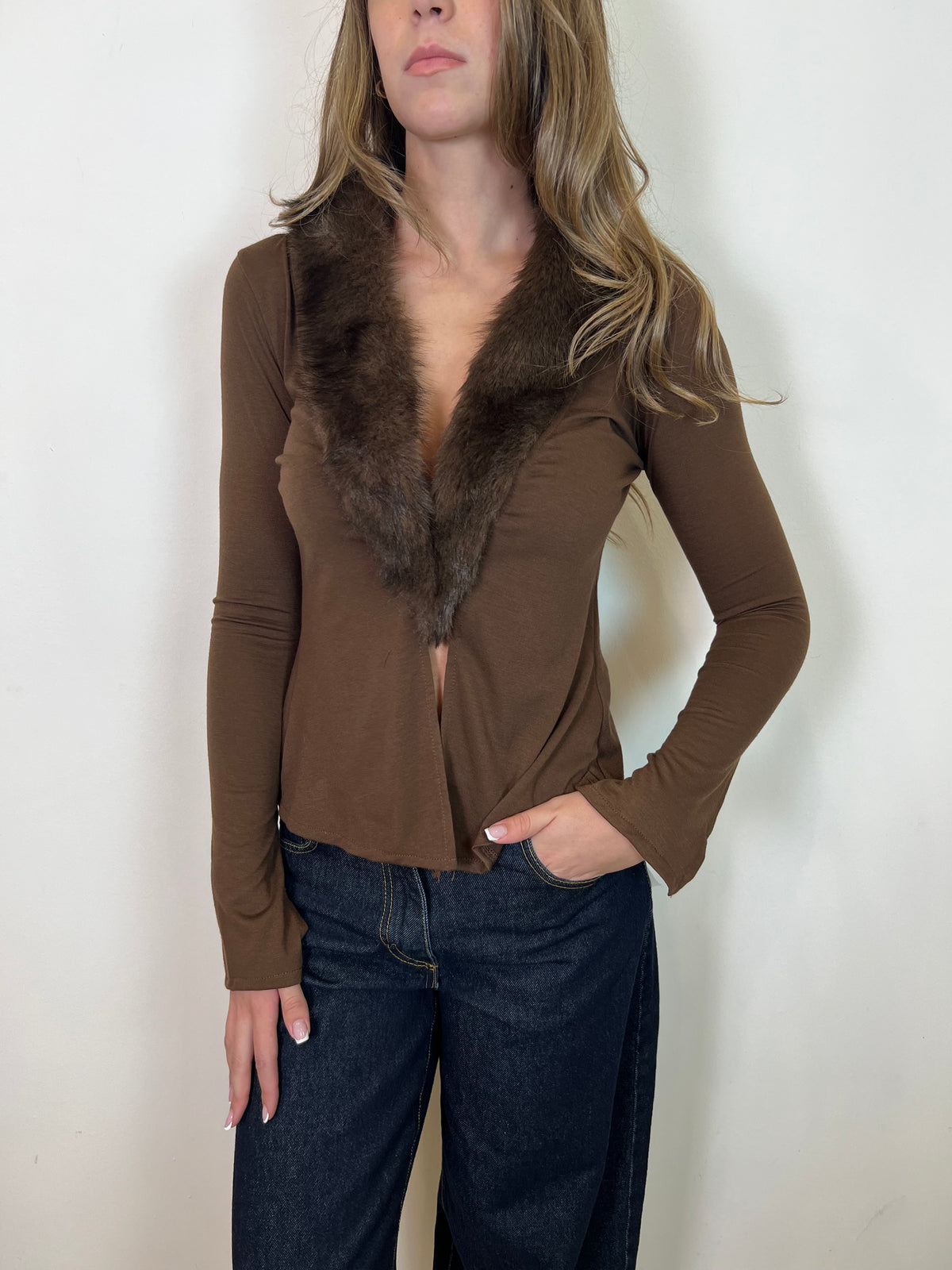 Maglia scollo pelo - Haveone