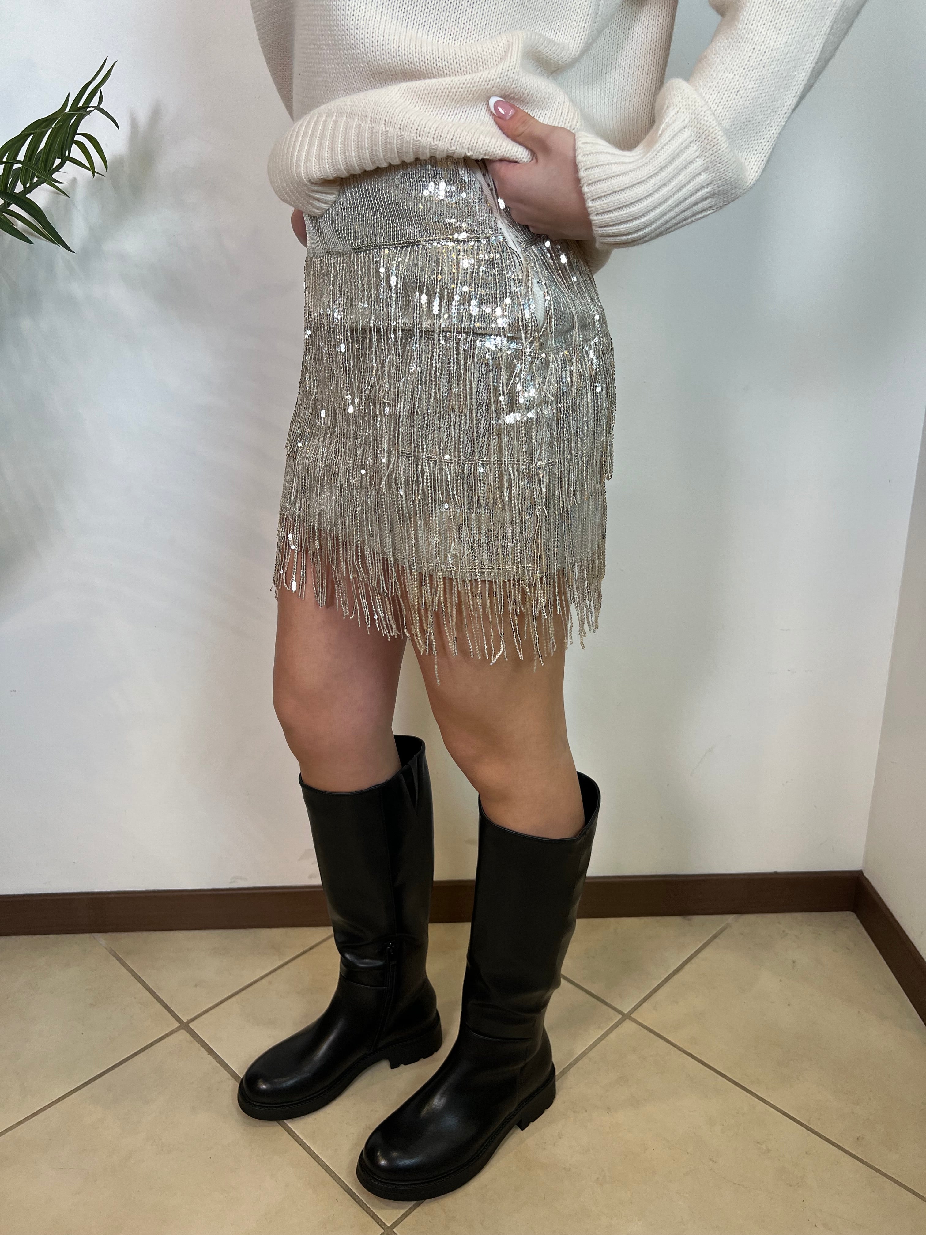 Gonna corta paillettes- Haveone