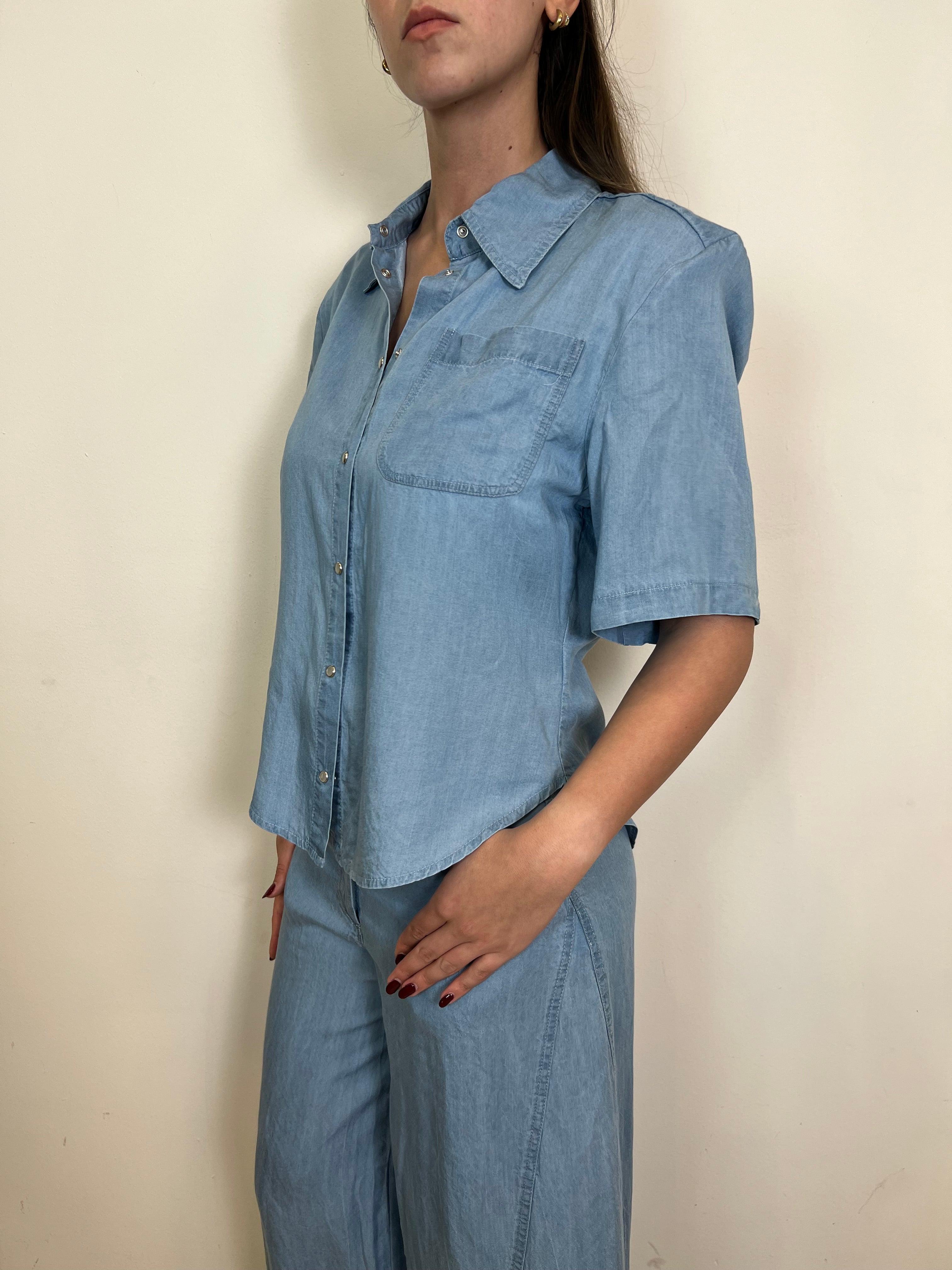 Camicia chambray spallina - Haveone