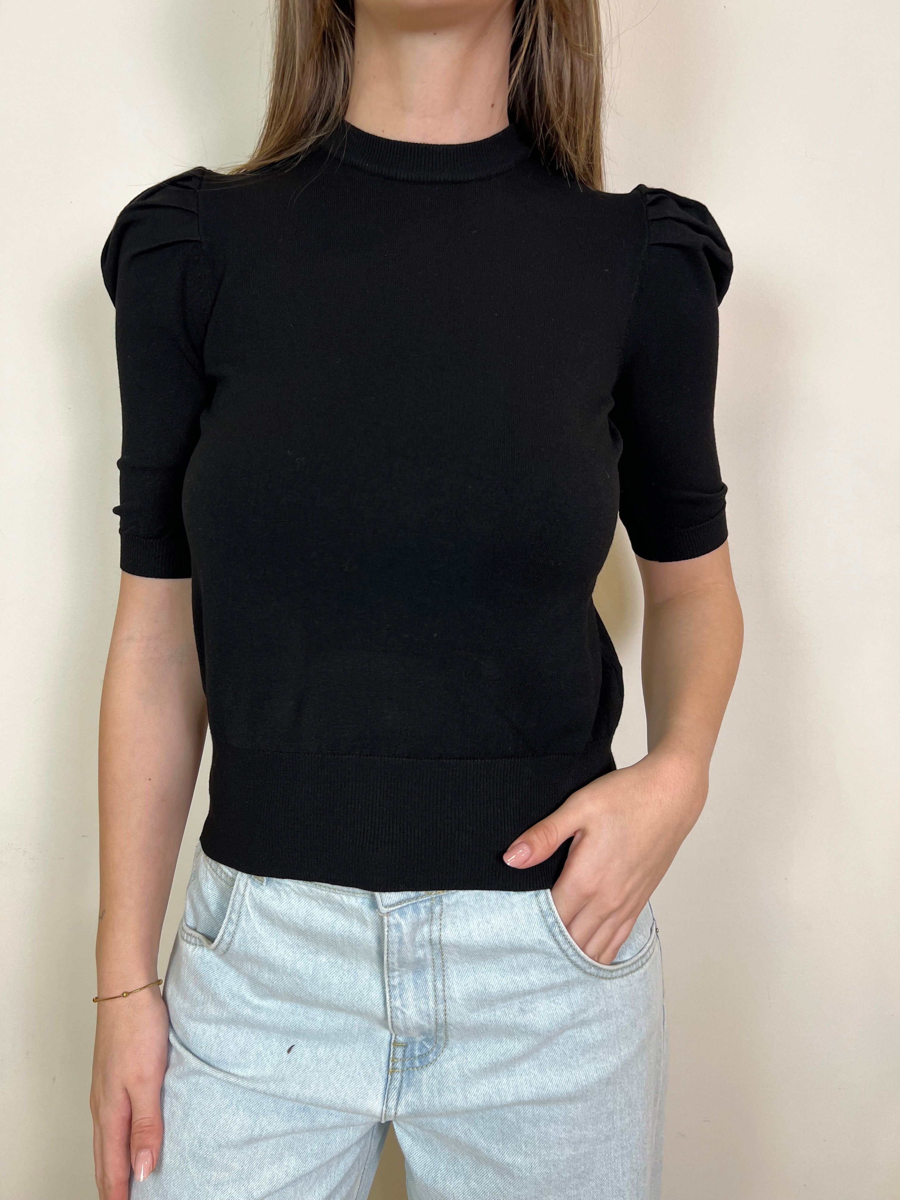 Maglia manica sbuffo tre quarti - Haveone