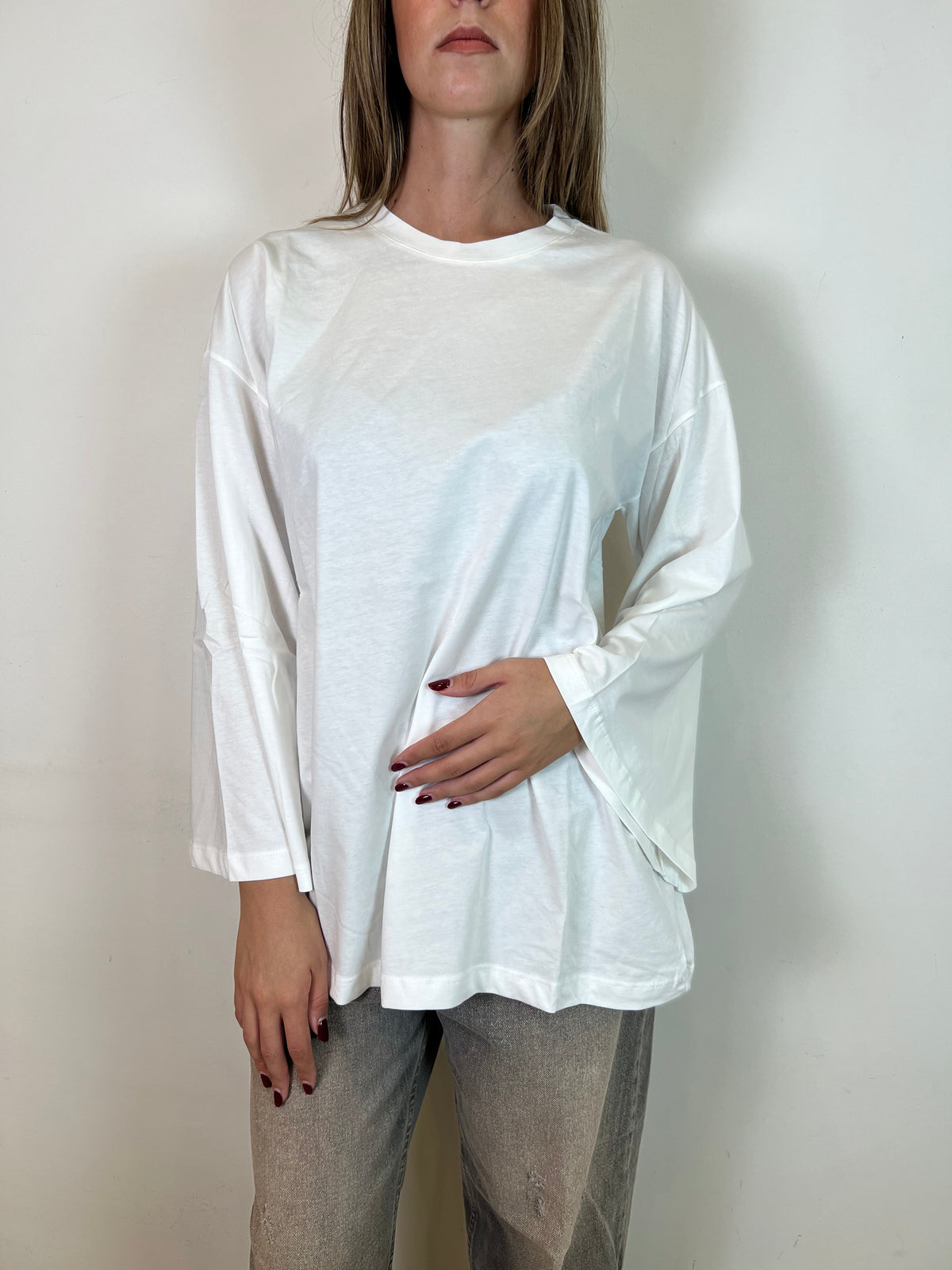 T-shirt lunga manica ampia - Vicolo