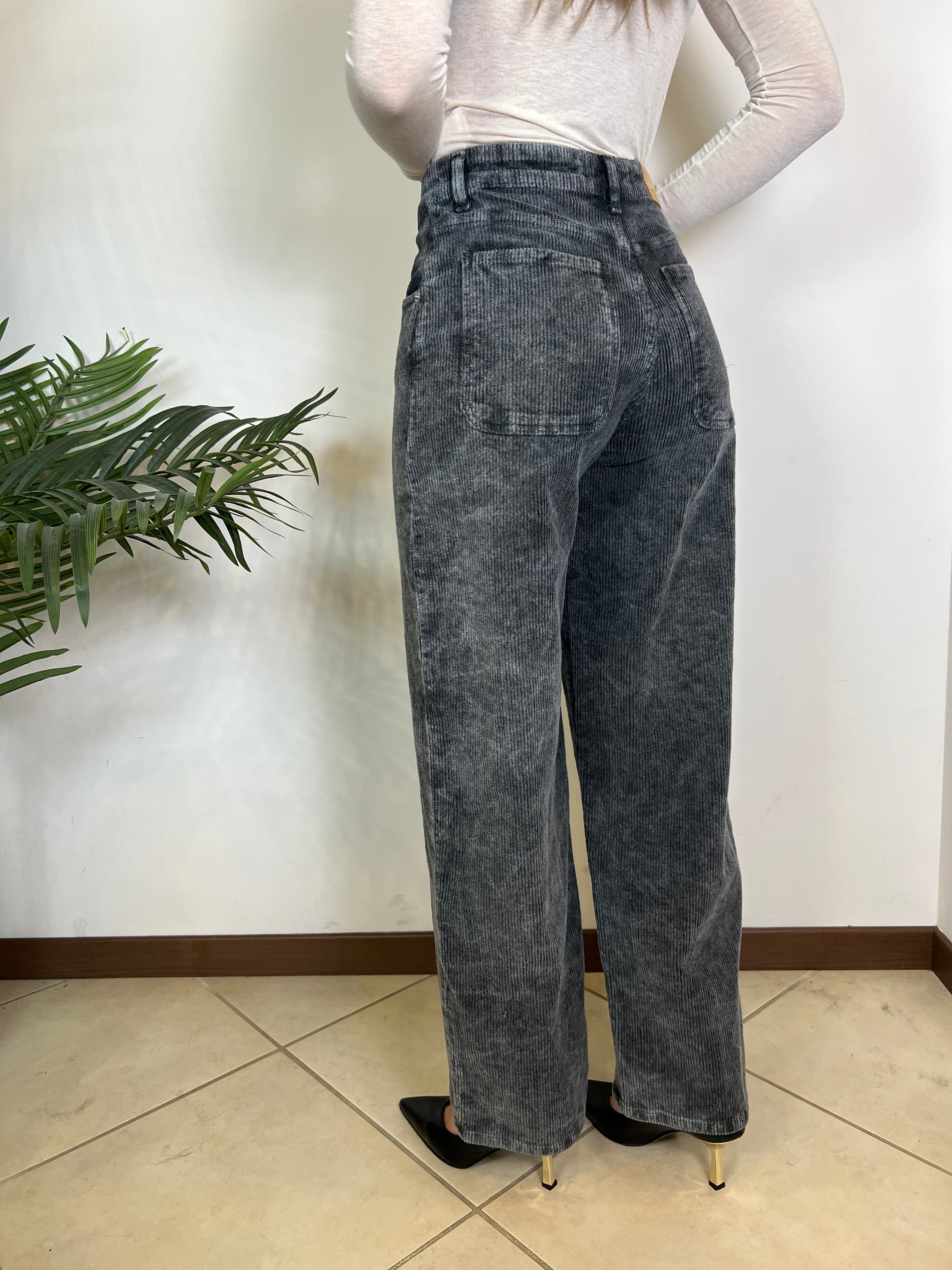 Pantalone Bella velluto tinto freddo - Haveone