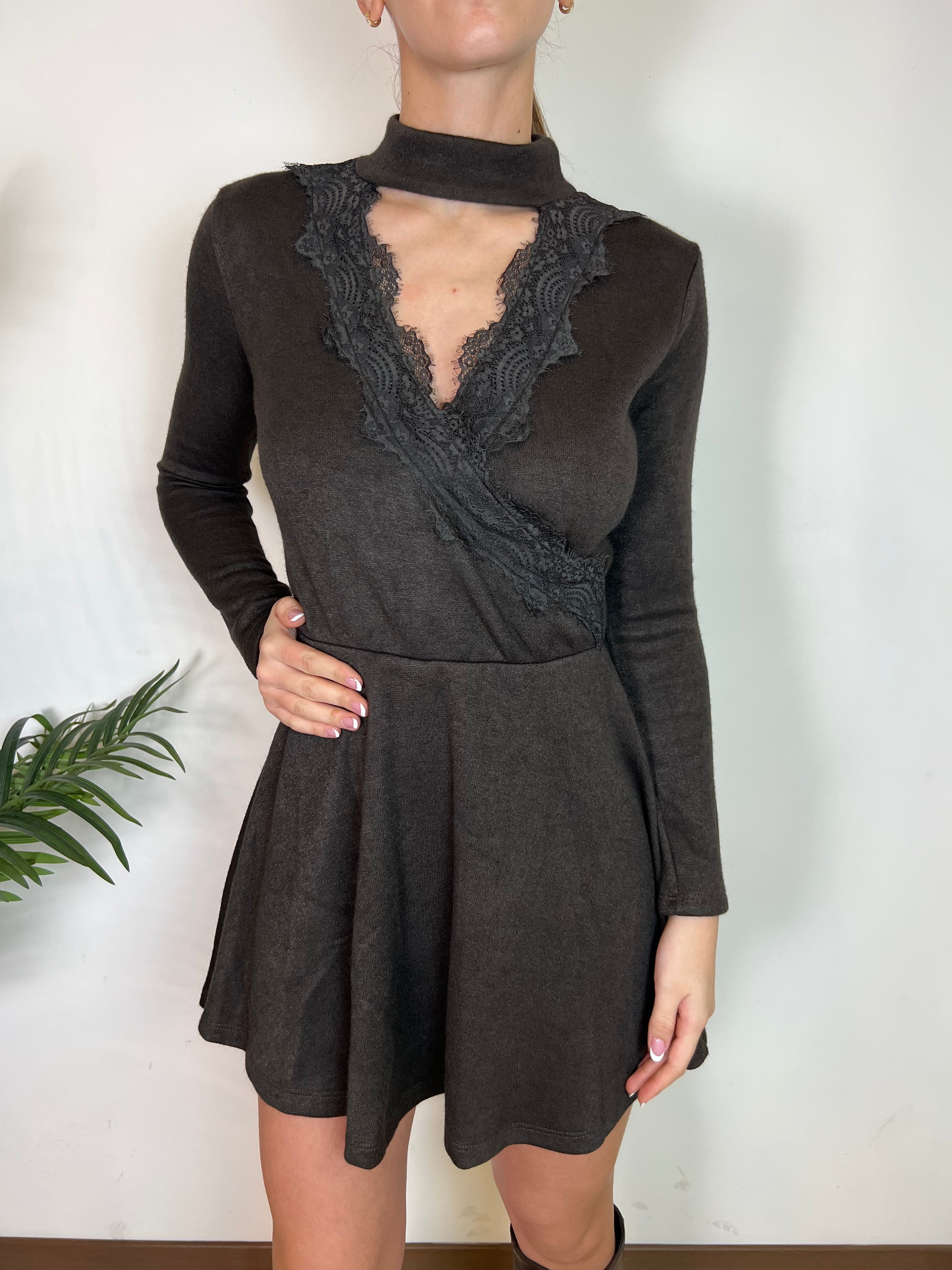 Abito incrocio pizzo - Haveone