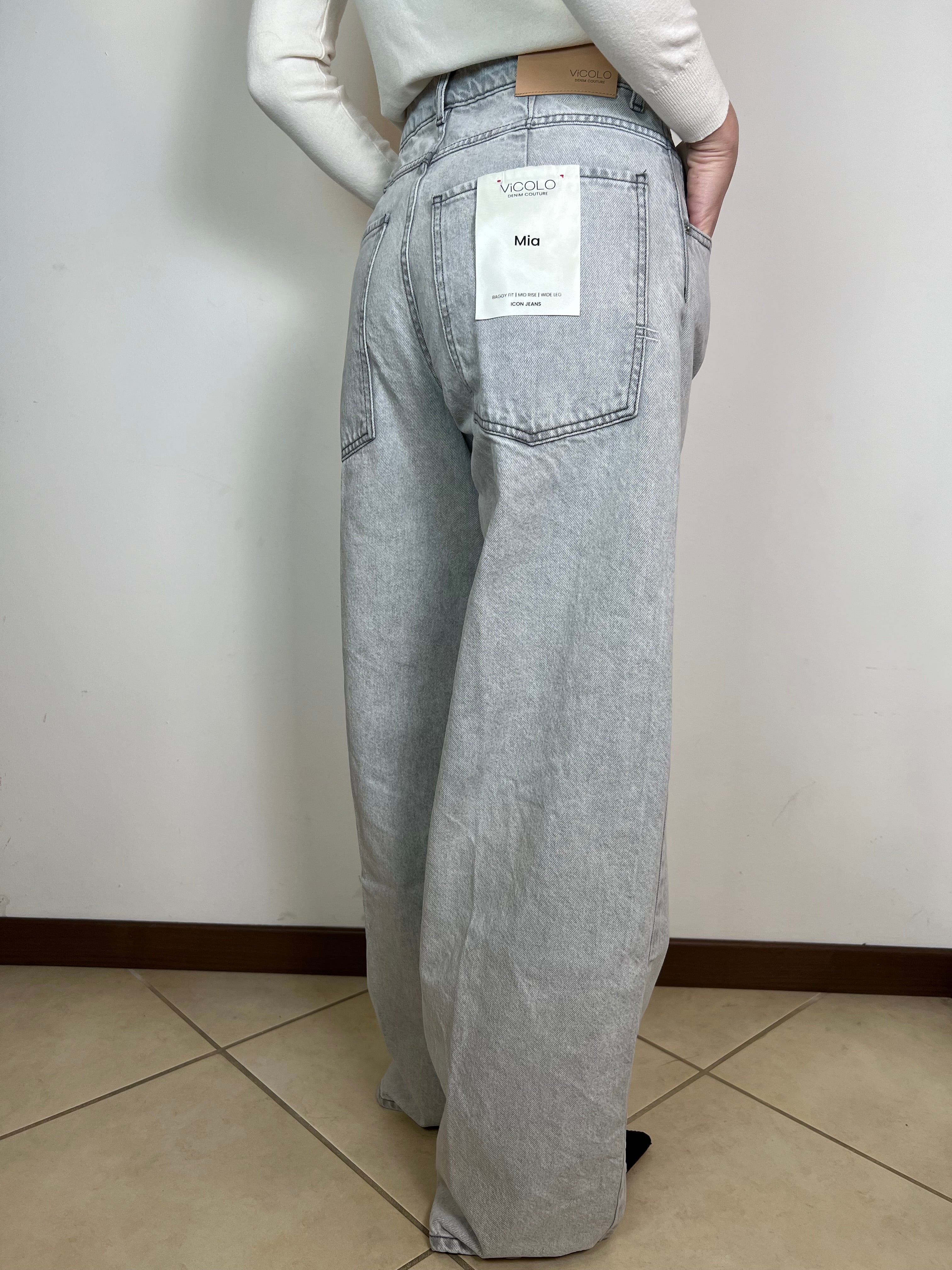Jeans Mia grigio - Vicolo