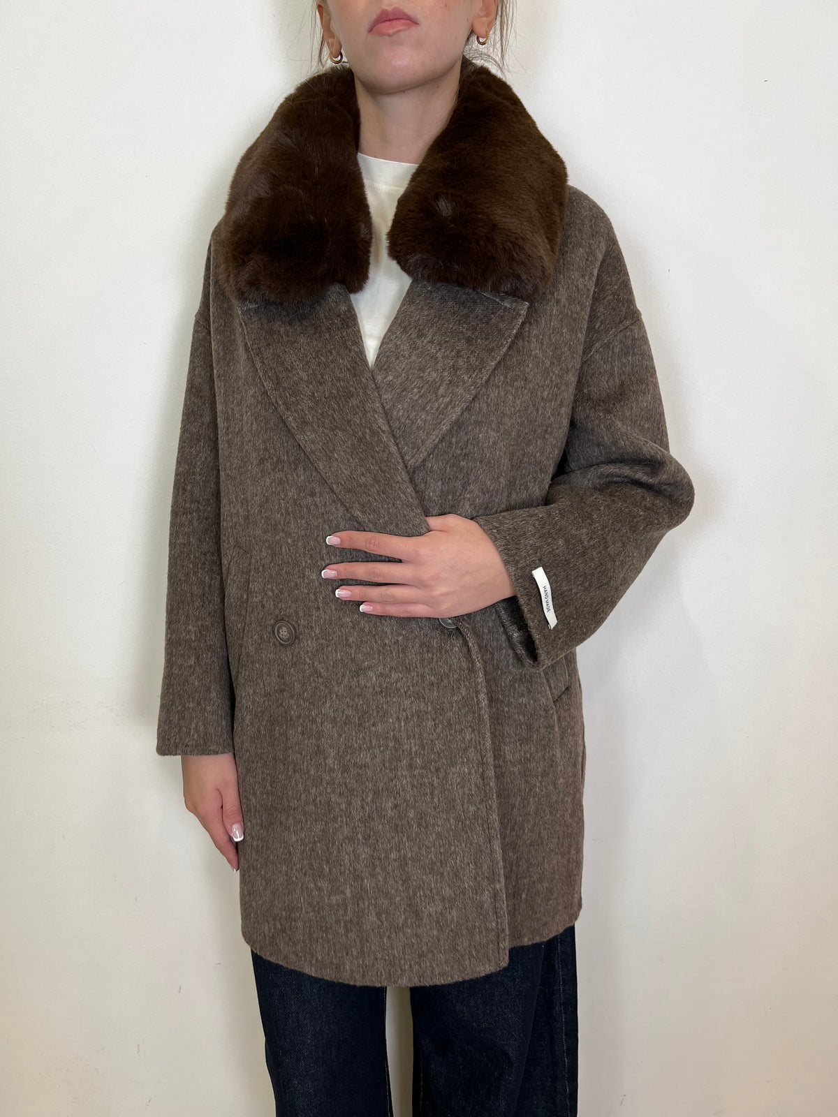 Cappotto collo pelo - Haveone