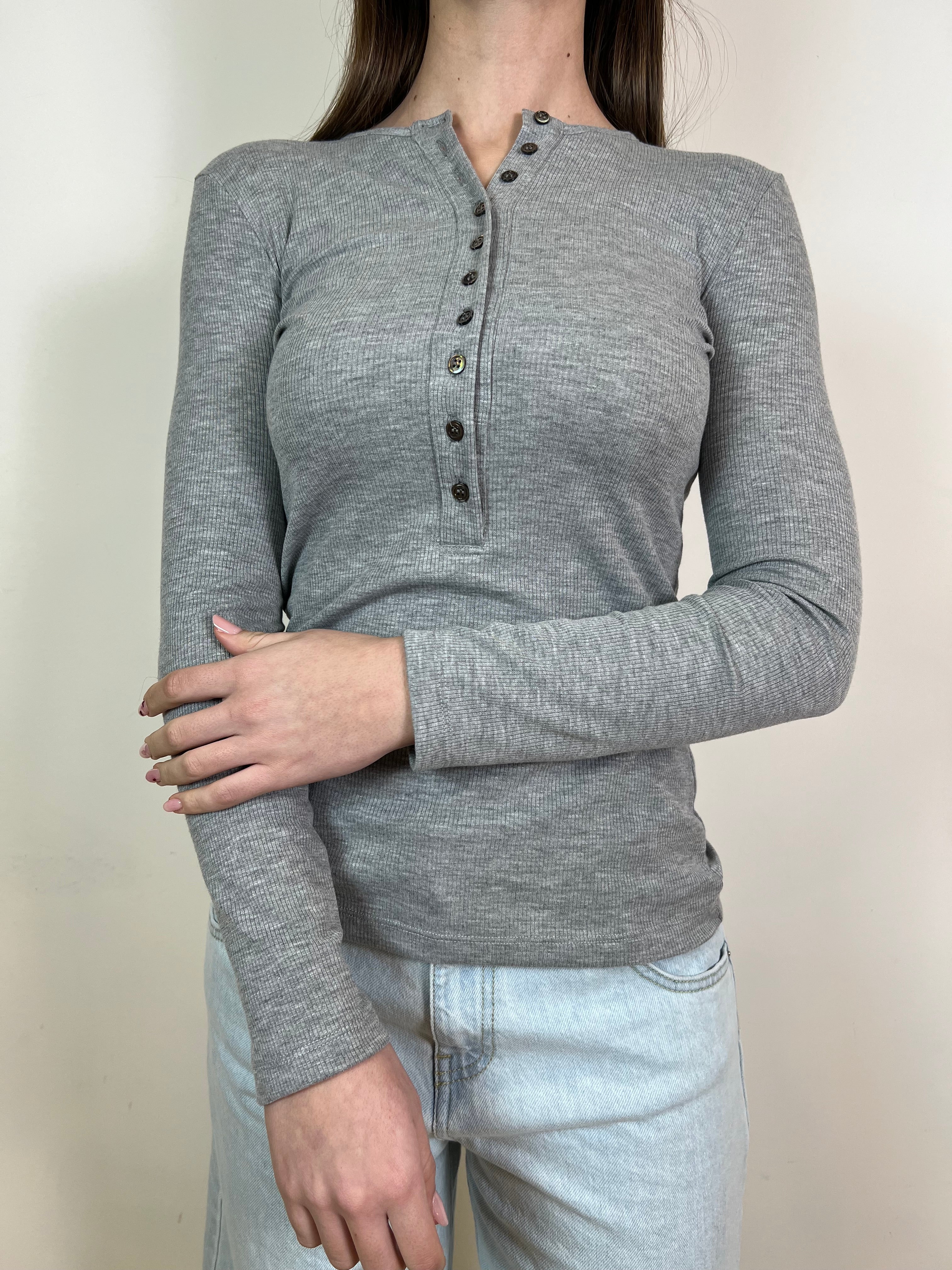 Maglia costina serafino - Vicolo