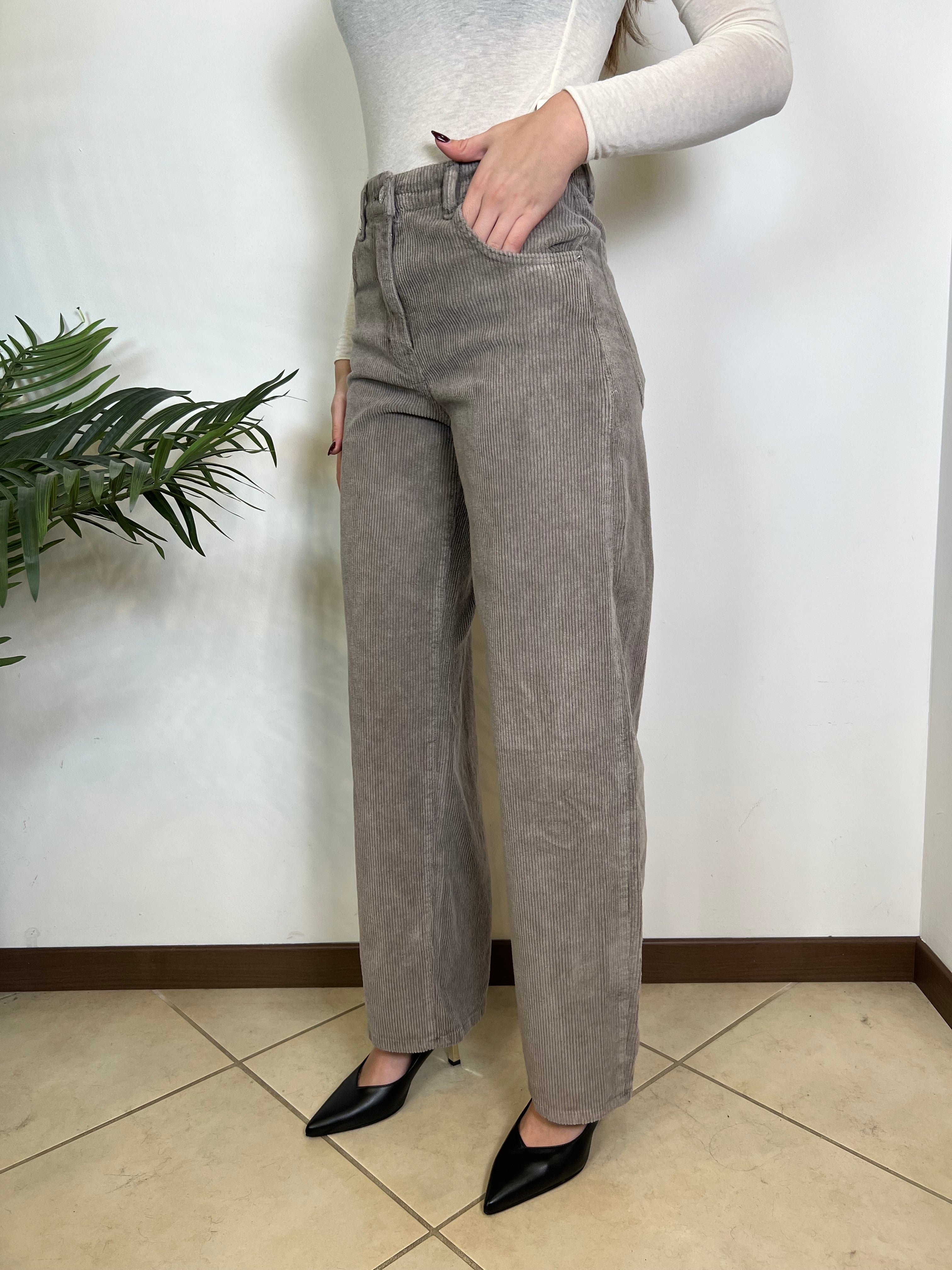 Pantalone Bella velluto tinto freddo - Haveone