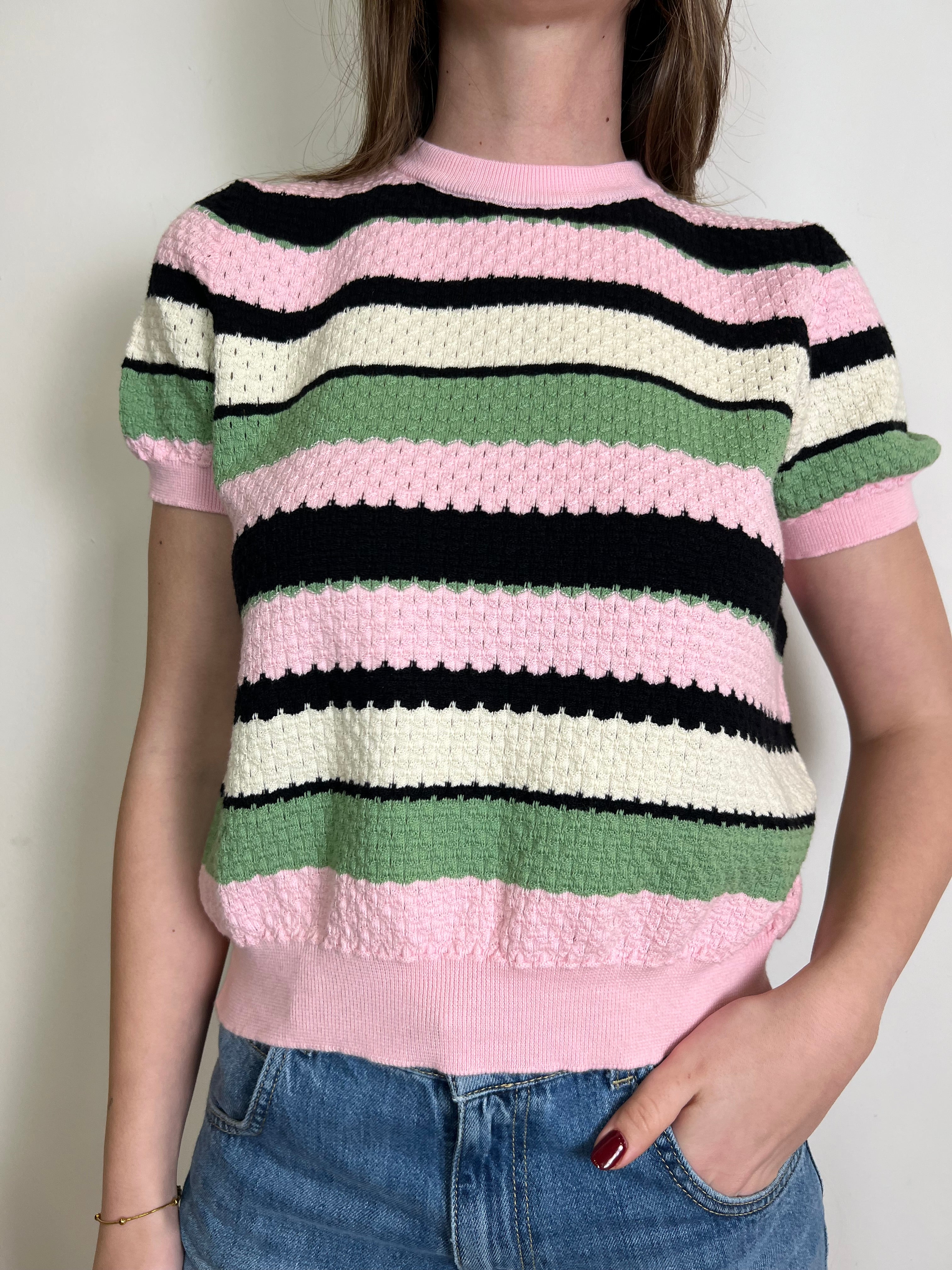 Maglia mezza manica righe - Vicolo