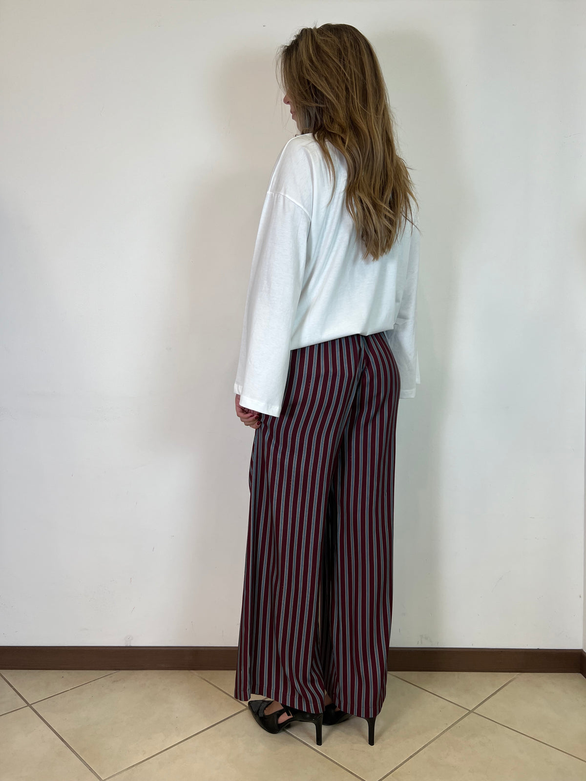Pantalone righe "Nomad" verde - Haveone
